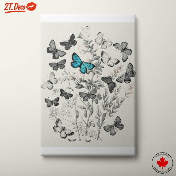 Enchanting Botanical Art Featuring Butterflies