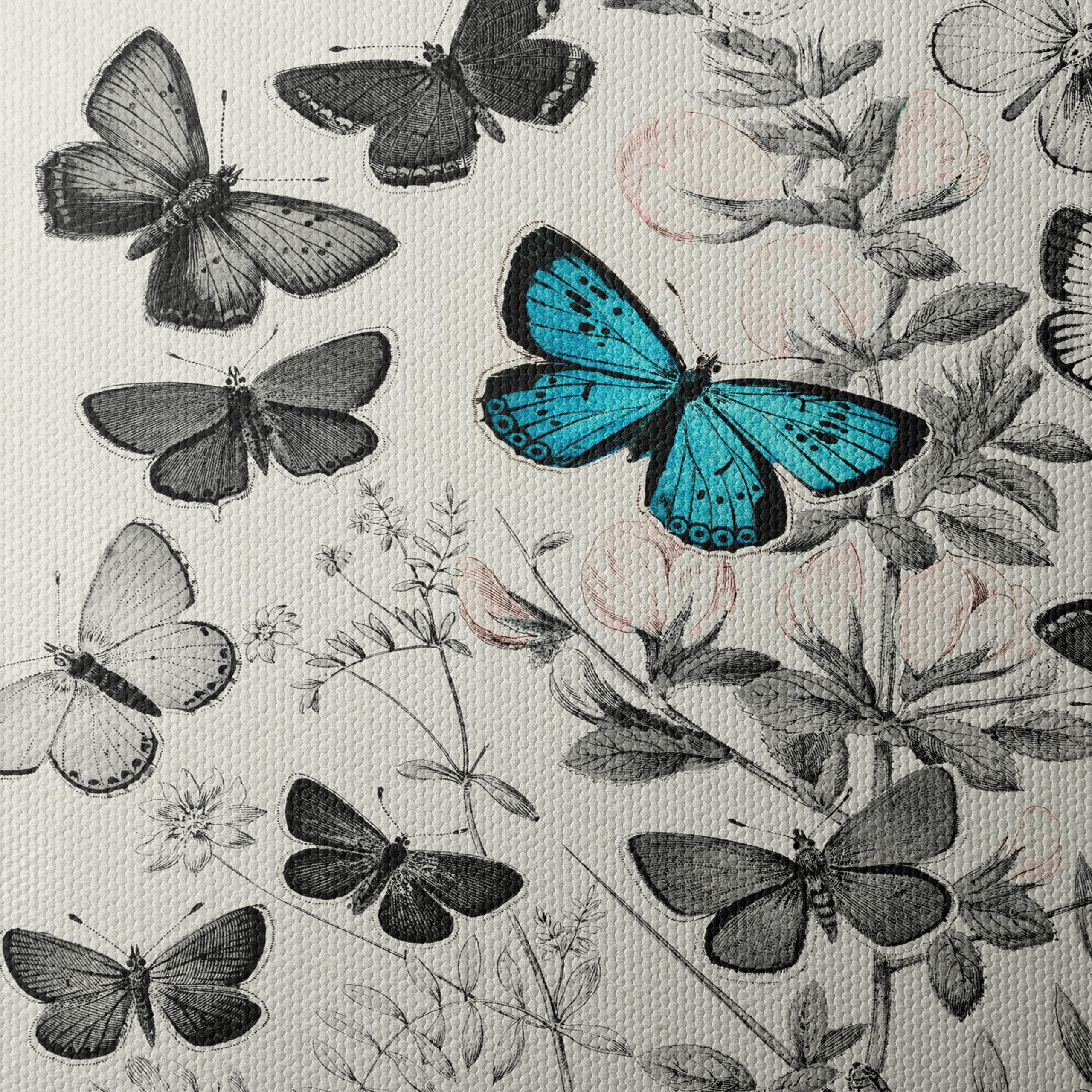 Enchanting Botanical Art Featuring Butterflies - Image 4