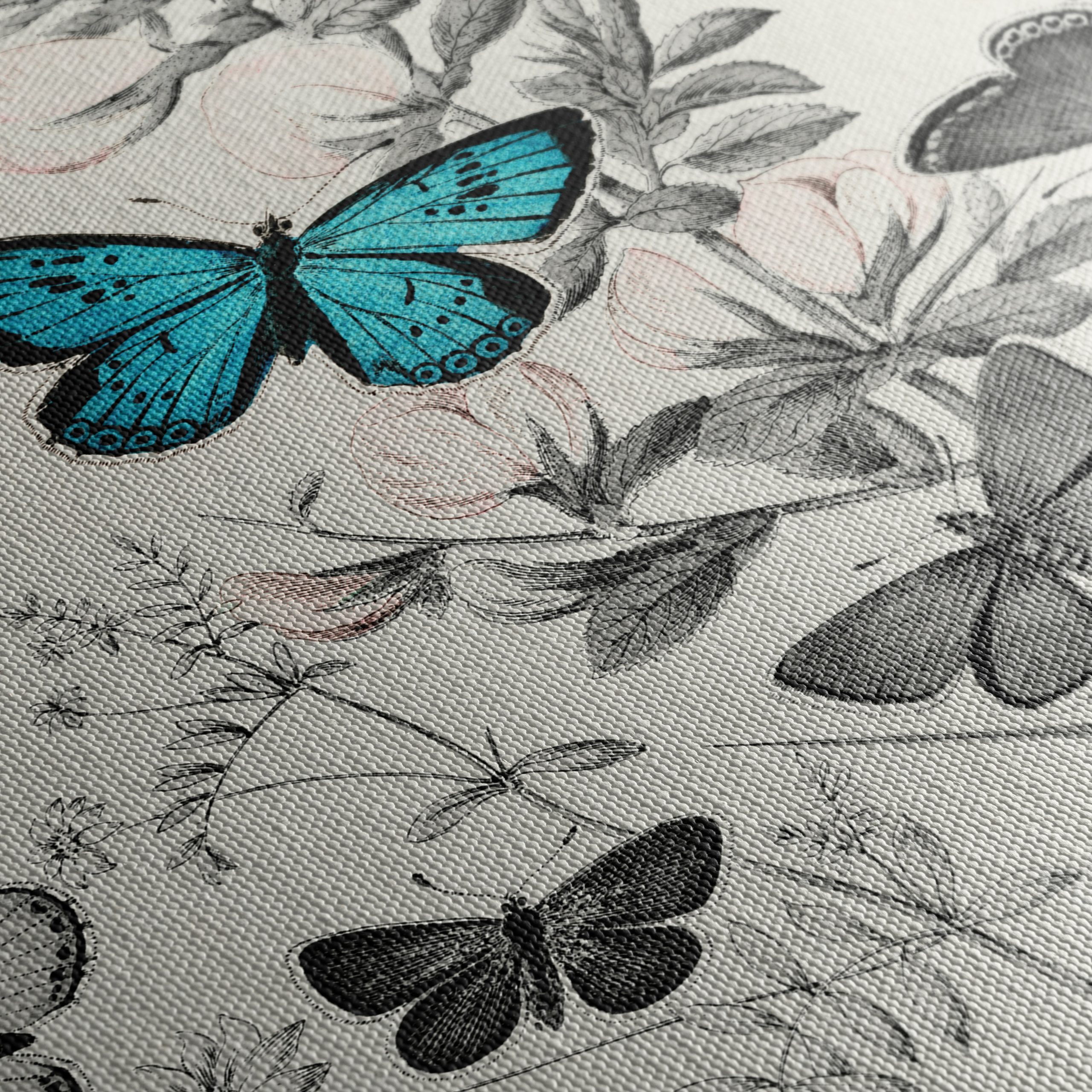 Enchanting Botanical Art Featuring Butterflies - Image 5