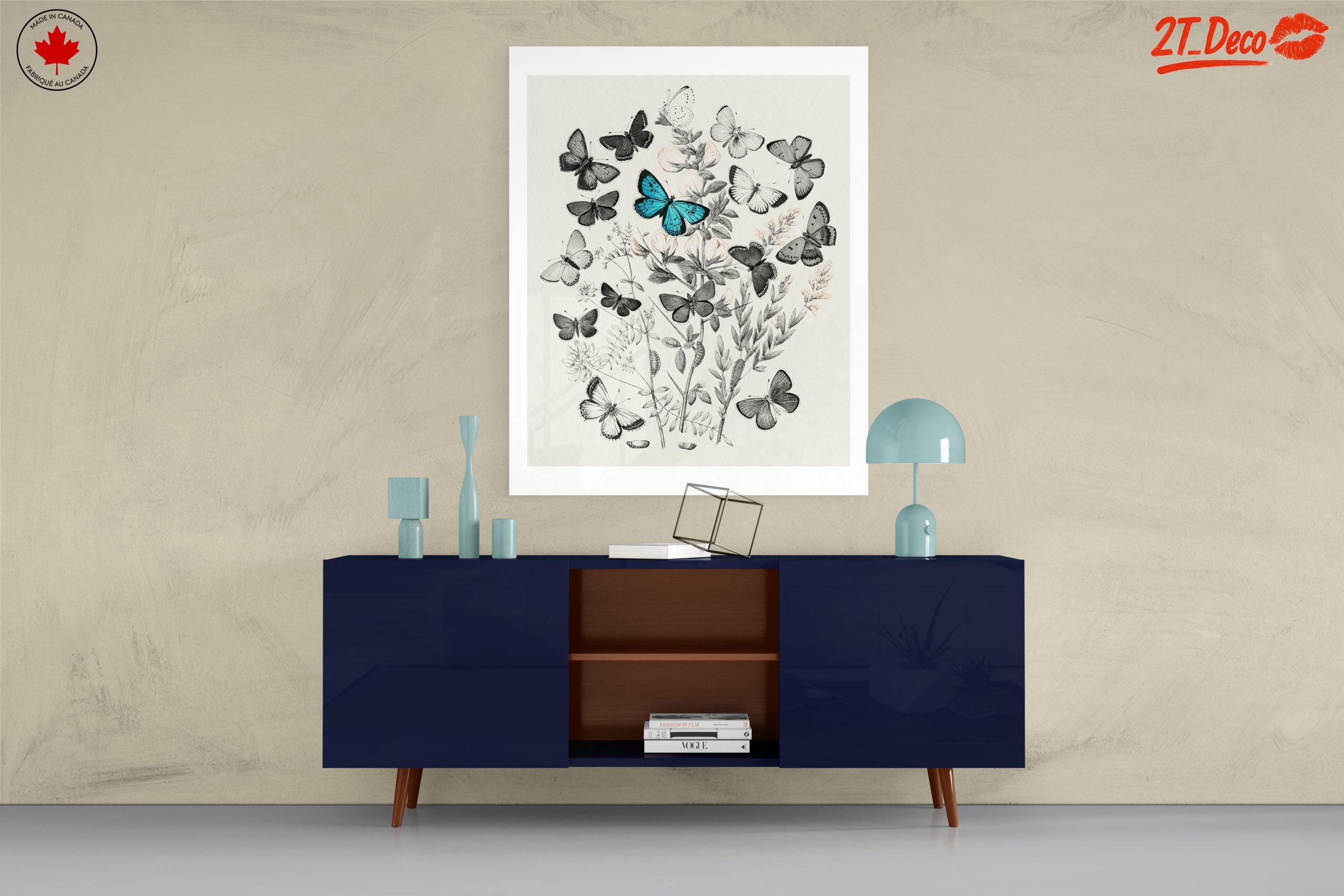 Enchanting Botanical Art Featuring Butterflies - Image 8
