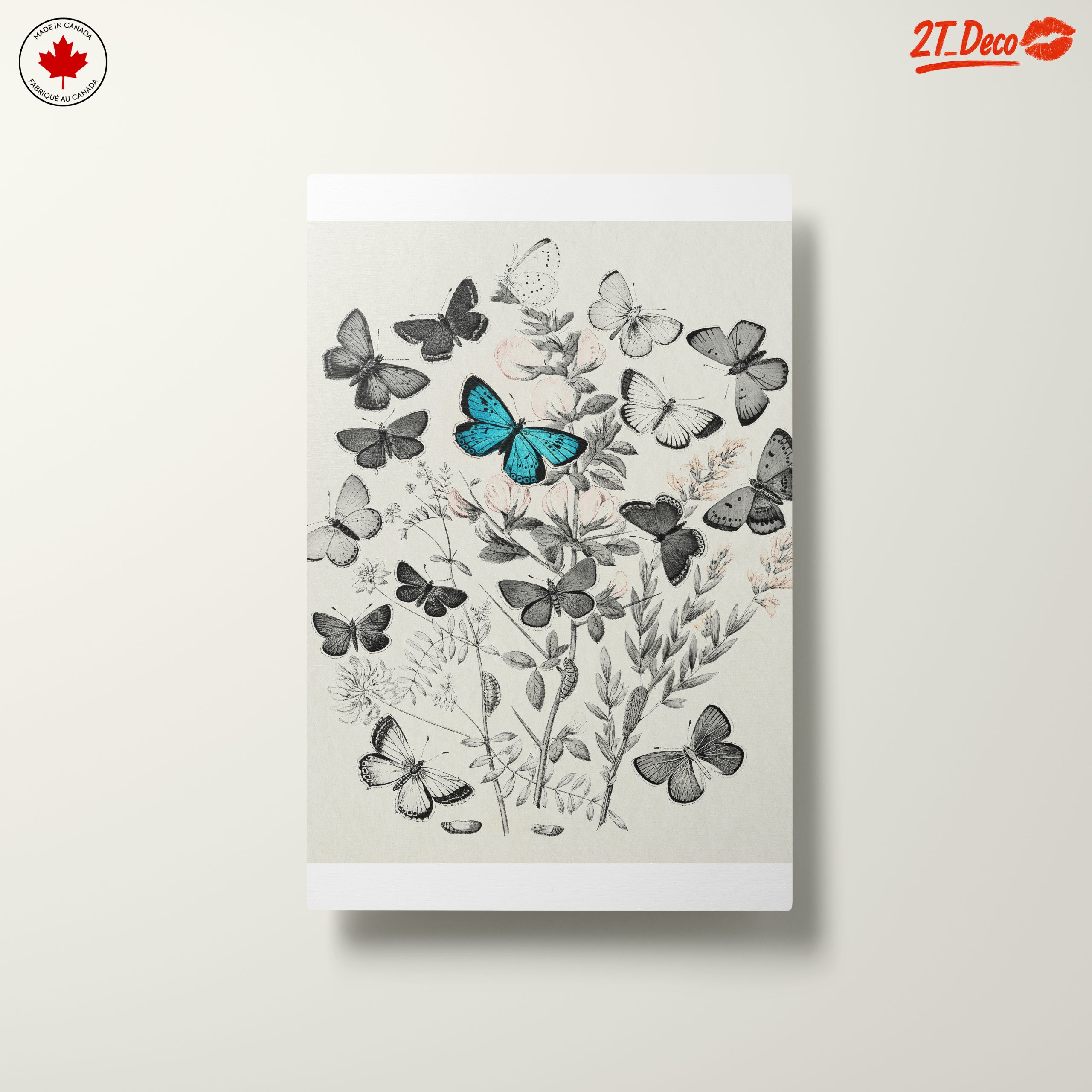 Enchanting Botanical Art Featuring Butterflies - Image 10