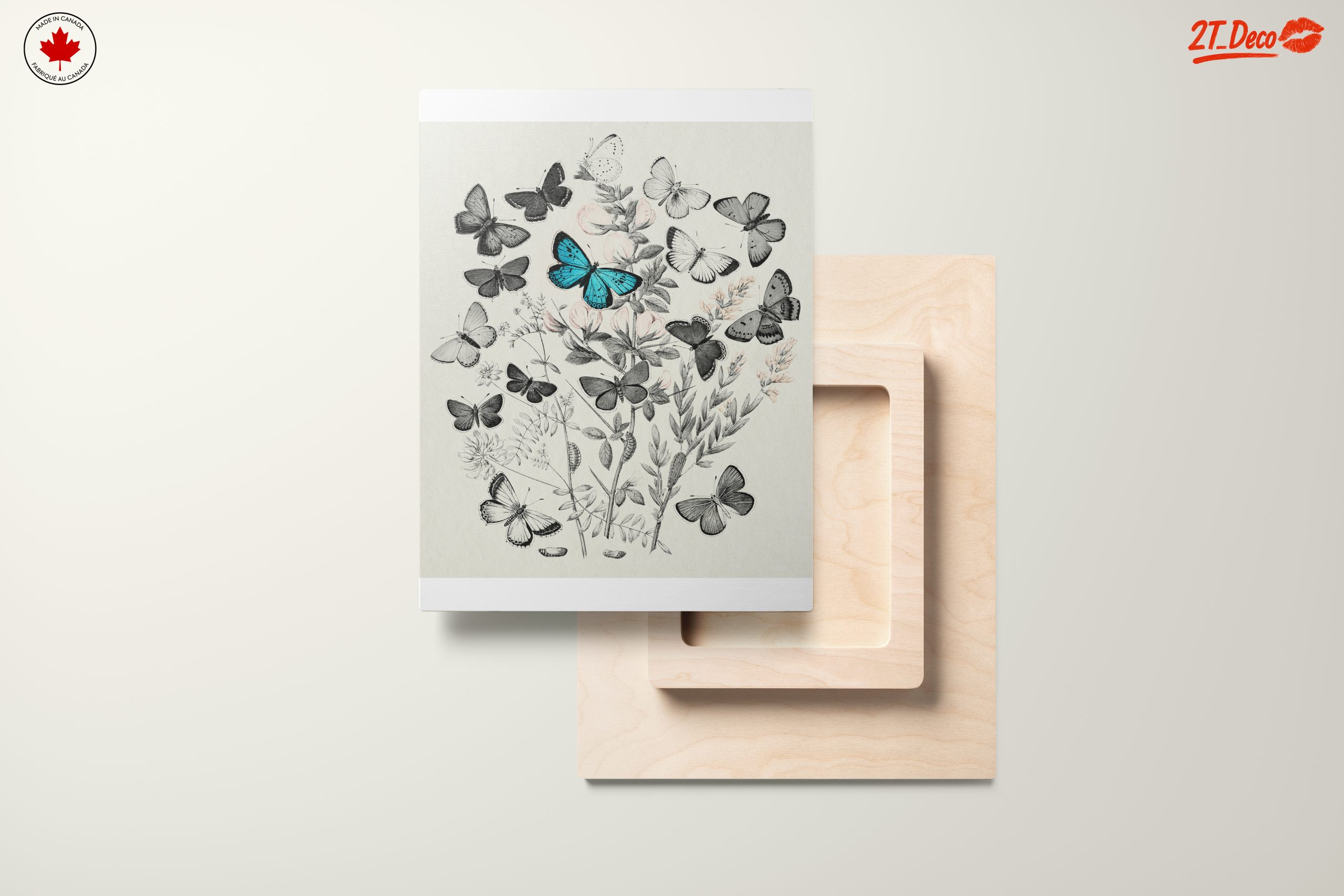 Enchanting Botanical Art Featuring Butterflies - Image 11