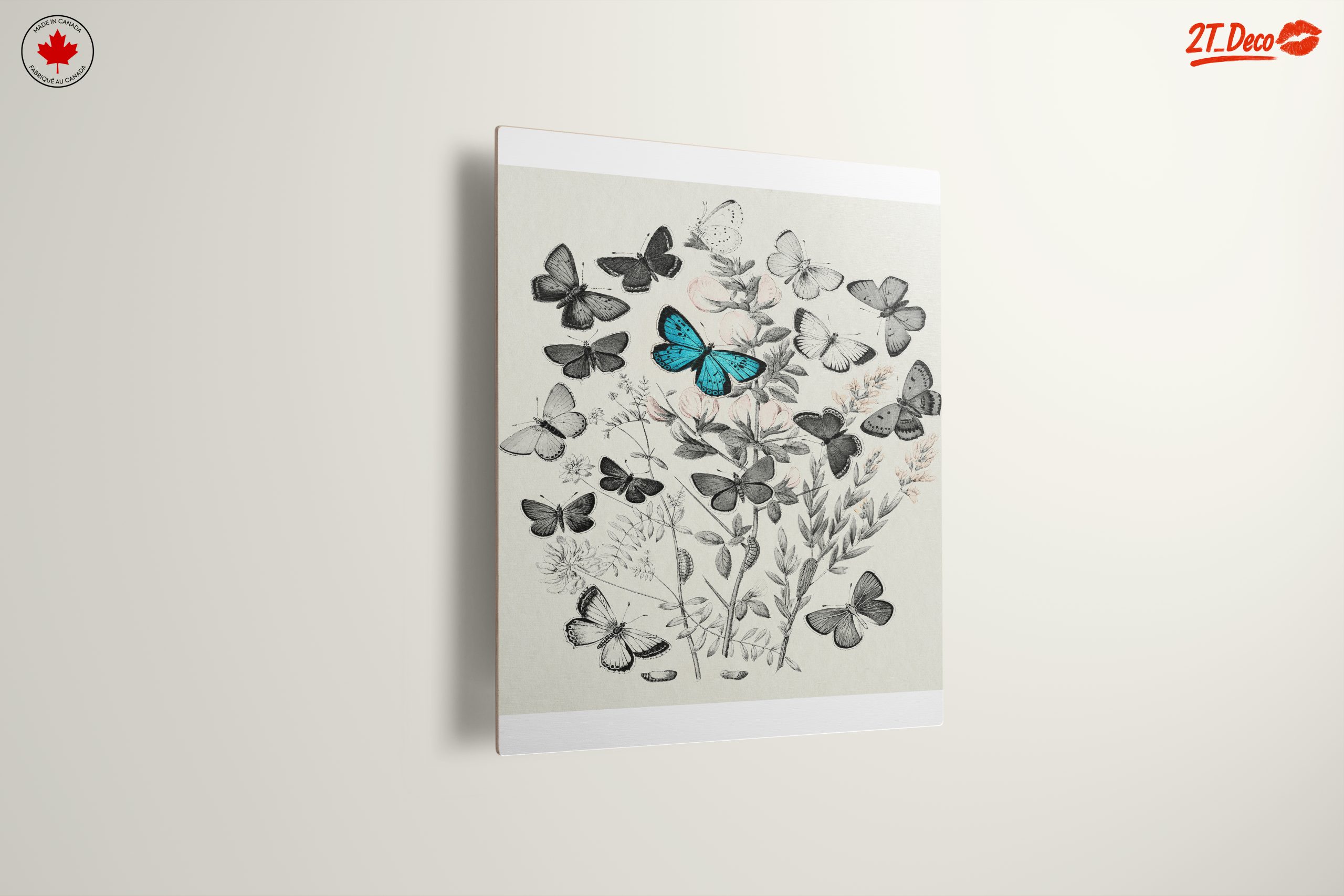 Enchanting Botanical Art Featuring Butterflies - Image 13