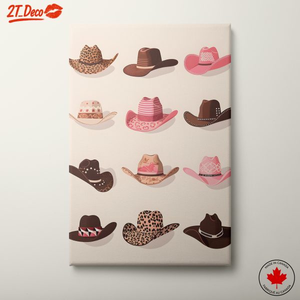 Colorful Whimsical Cowboy Hat Artwork
