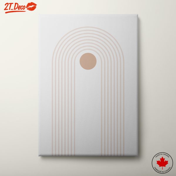 Minimalist Geometric Lines in Soft Colors