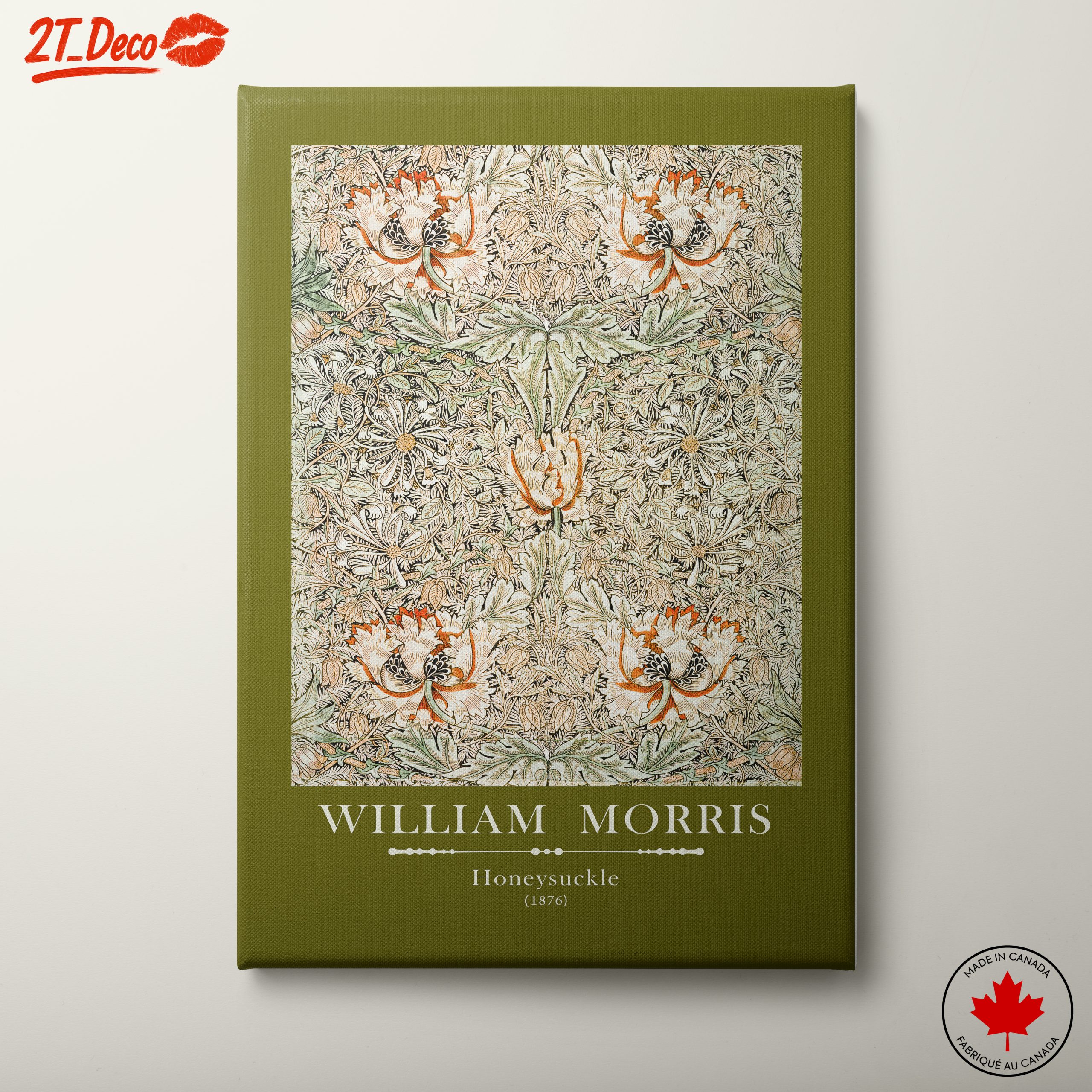 William Morris Honeysuckle Floral Art 2