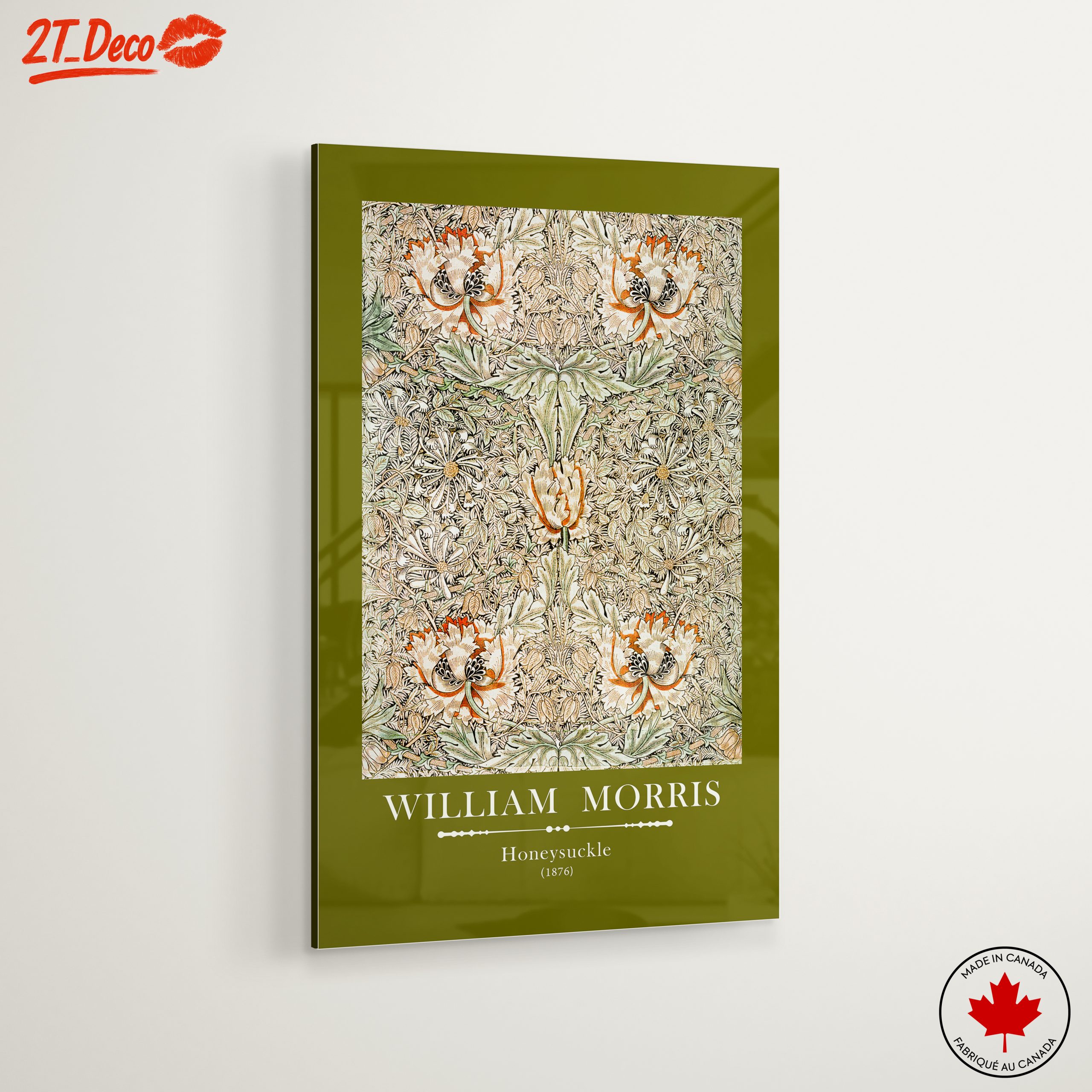 William Morris Honeysuckle Floral Art 2 - Image 6