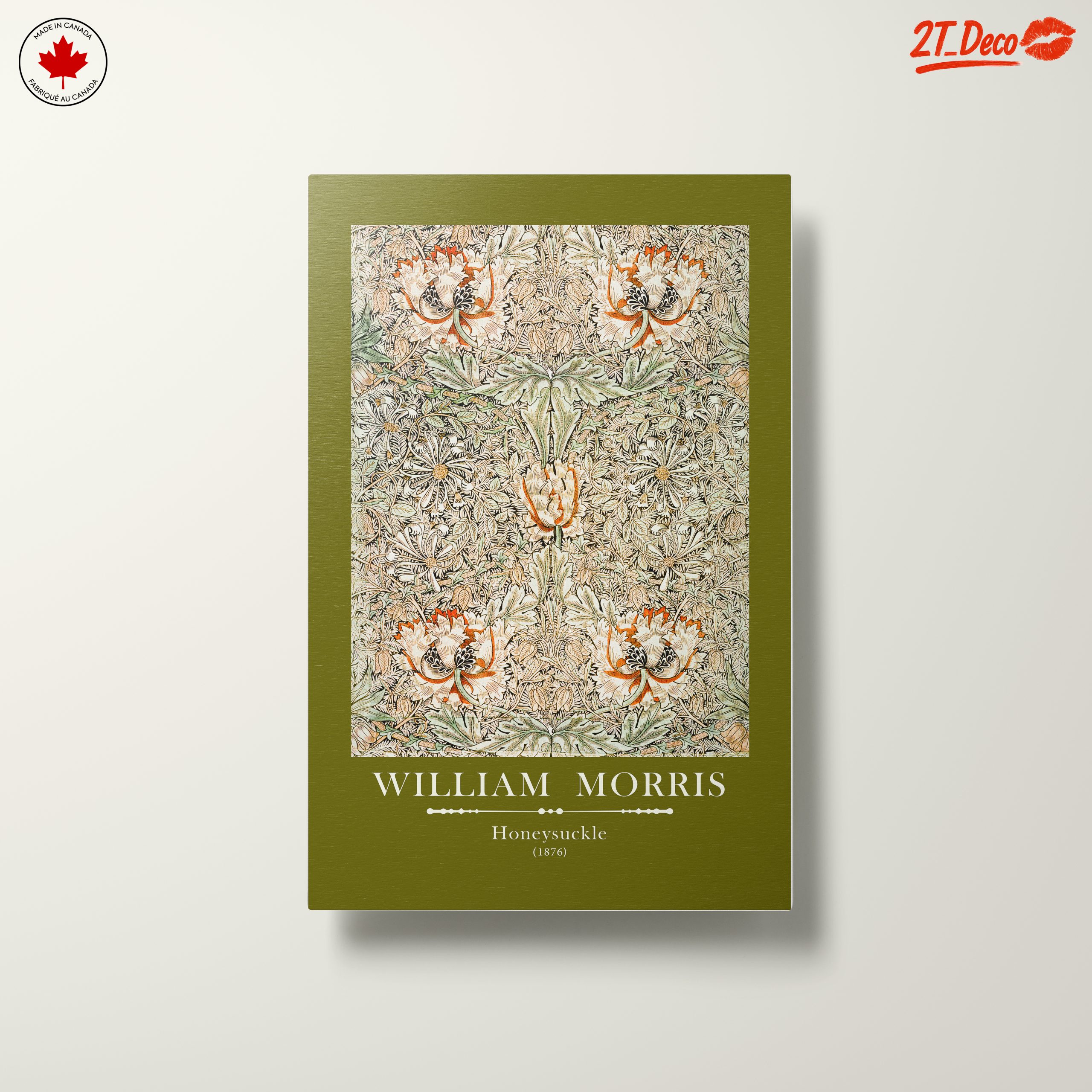 William Morris Honeysuckle Floral Art 2 - Image 10