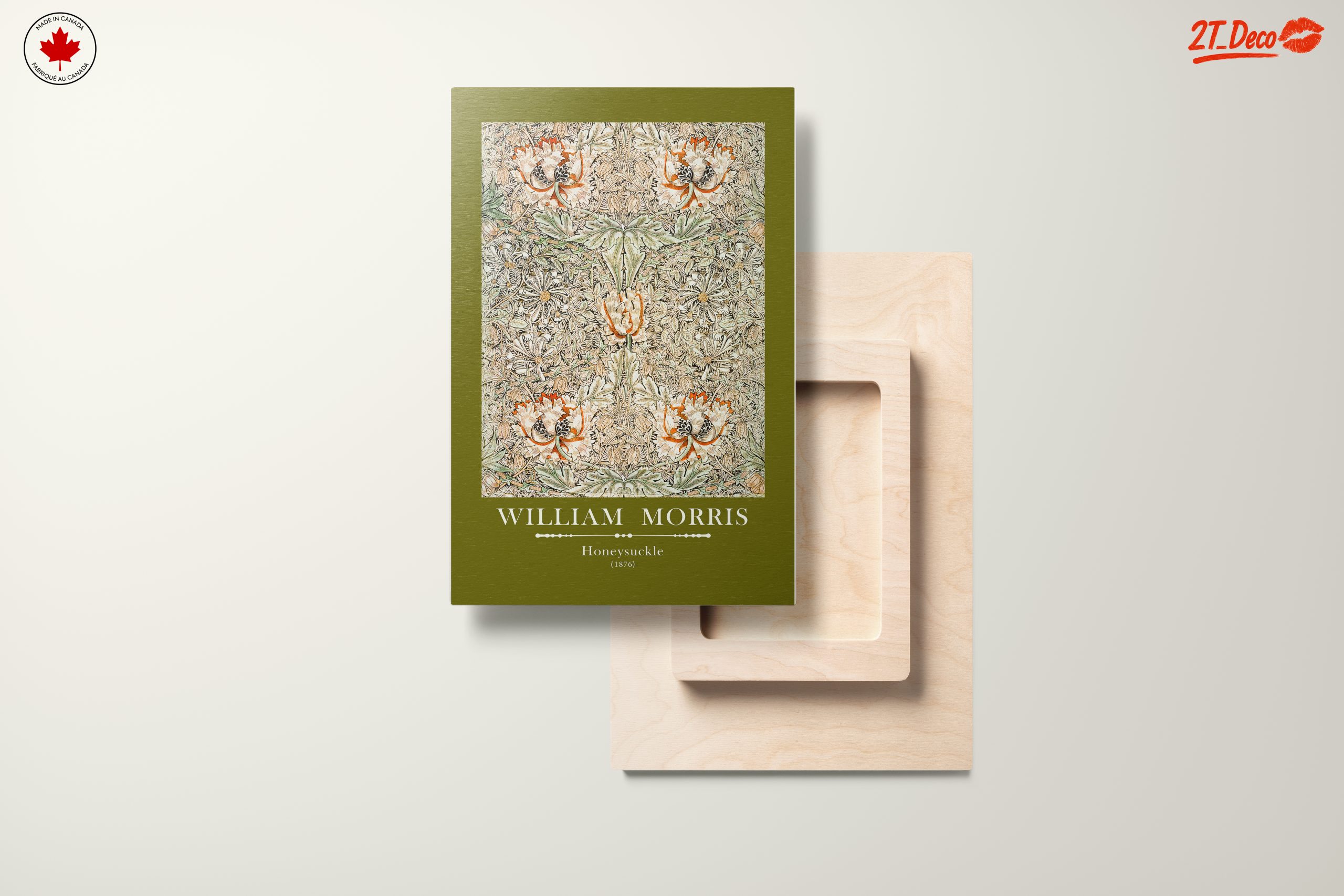 William Morris Honeysuckle Floral Art 2 - Image 11