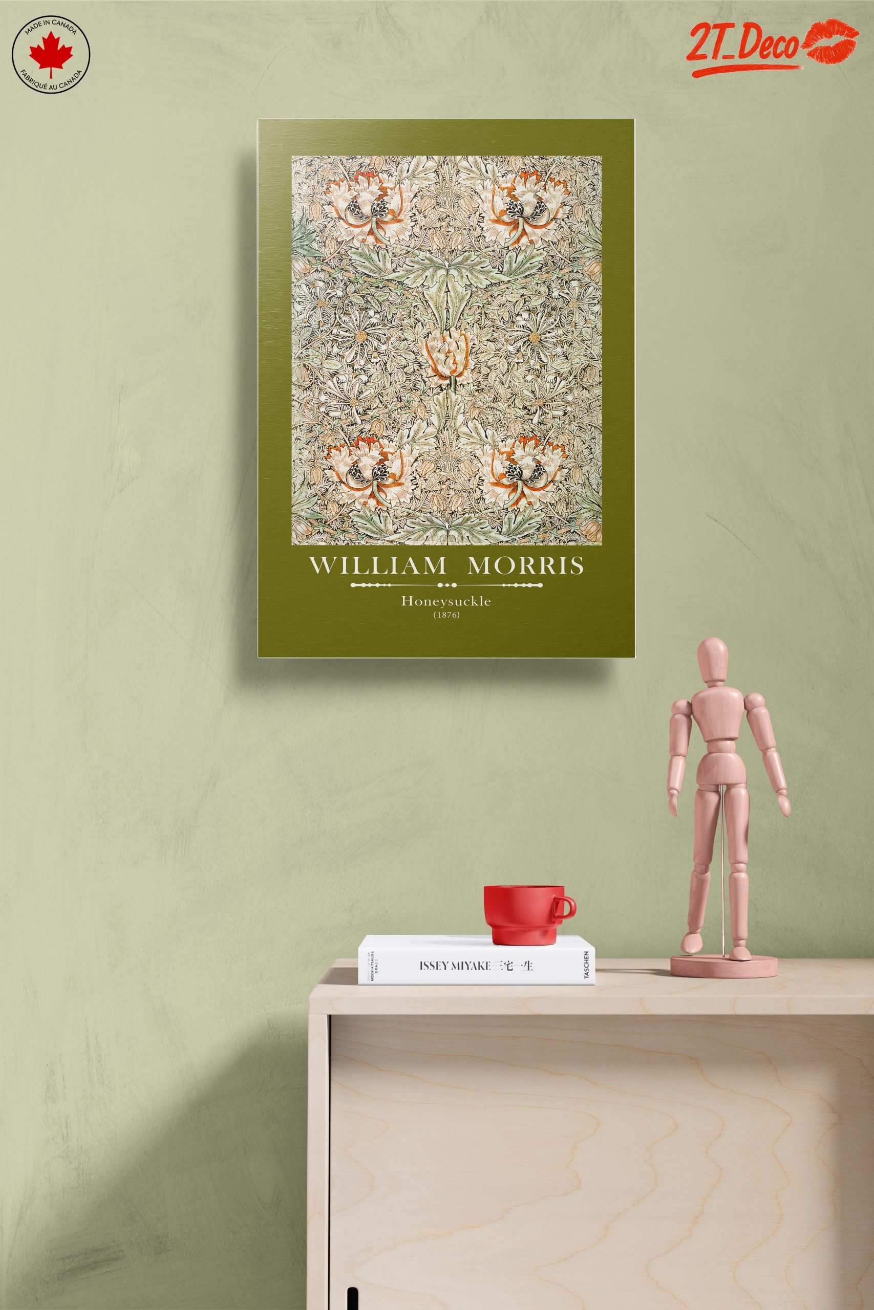William Morris Honeysuckle Floral Art 2 - Image 14