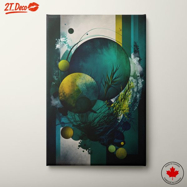 Abstract Geometric Art with Circular Elements
