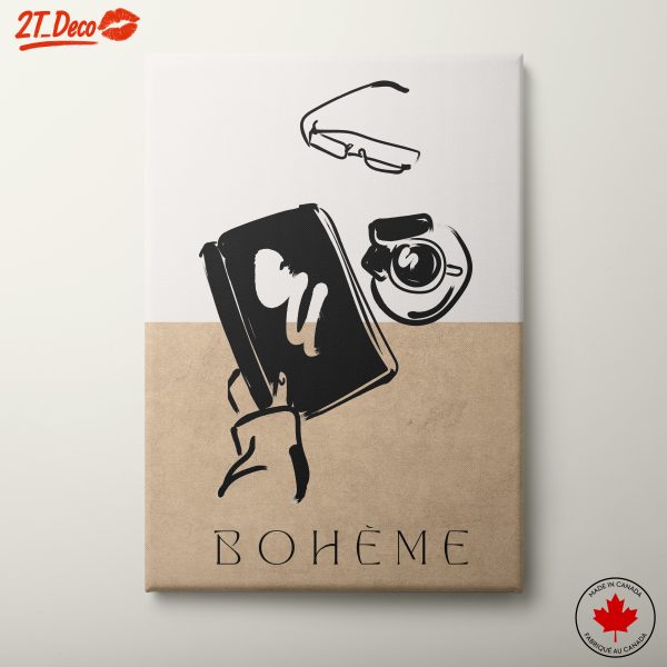 Bohème Lifestyle Artwork Featuring Glasses and Camera