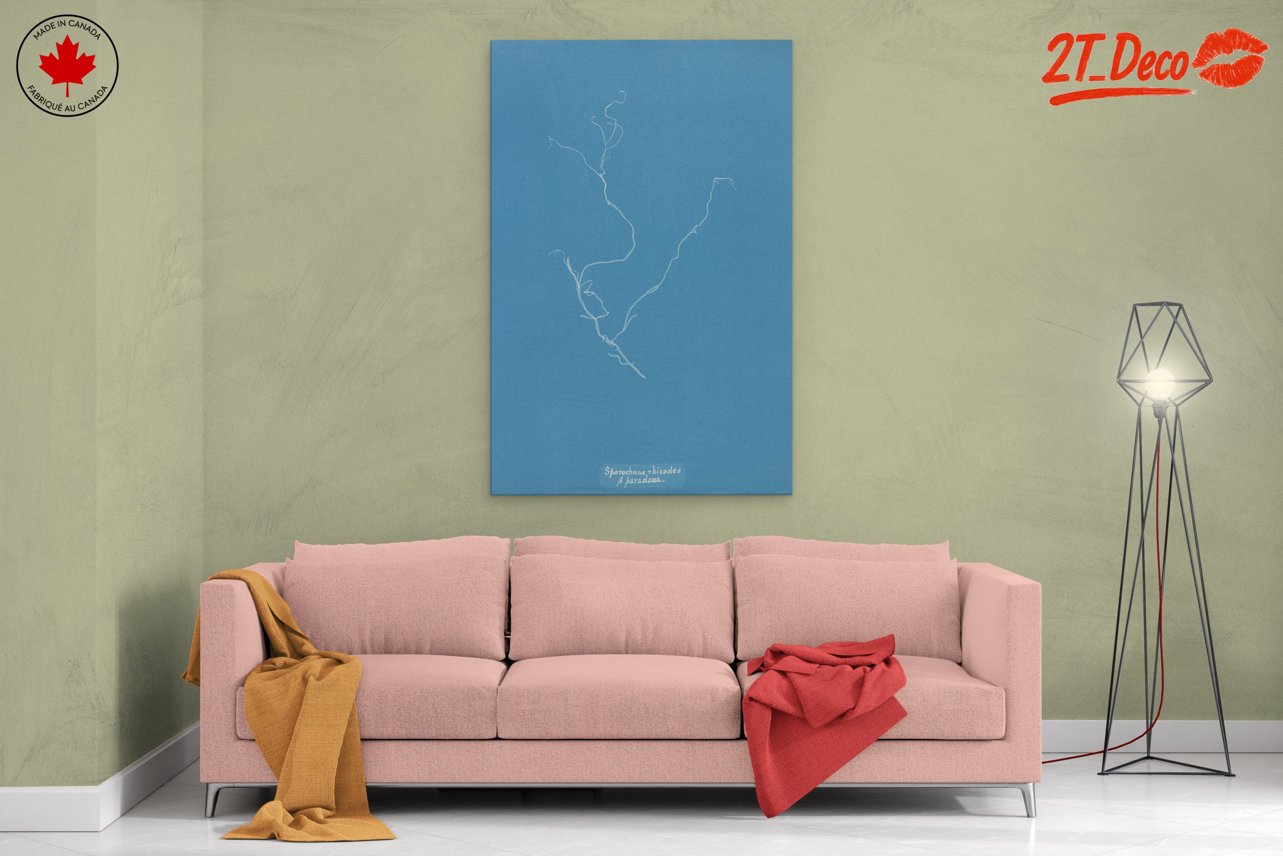 Minimalist Abstract Artwork in Blue - Image 2