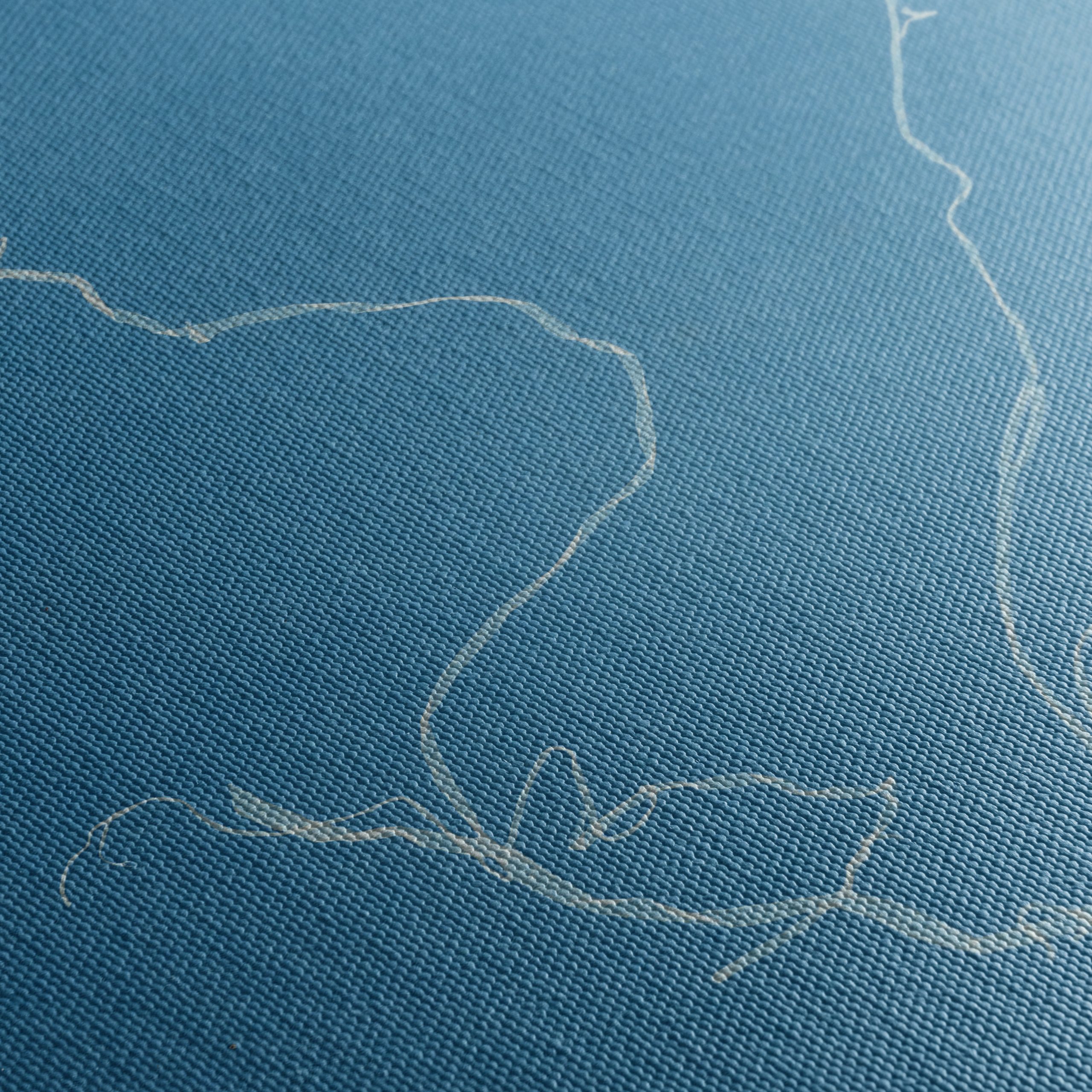 Minimalist Abstract Artwork in Blue - Image 5