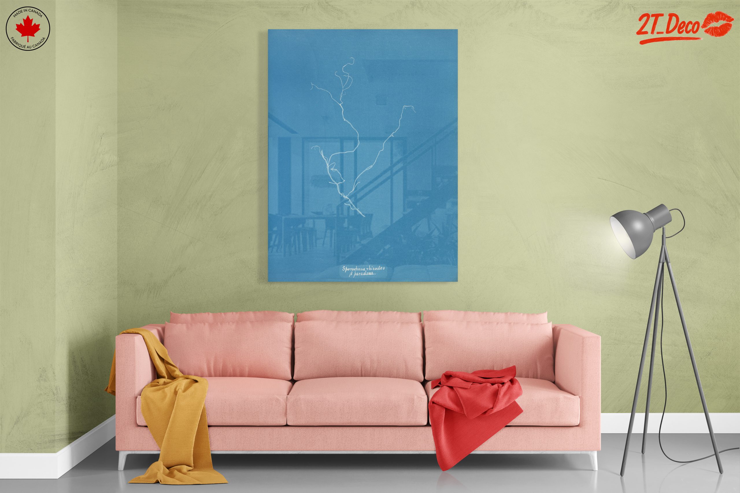 Minimalist Abstract Artwork in Blue - Image 7