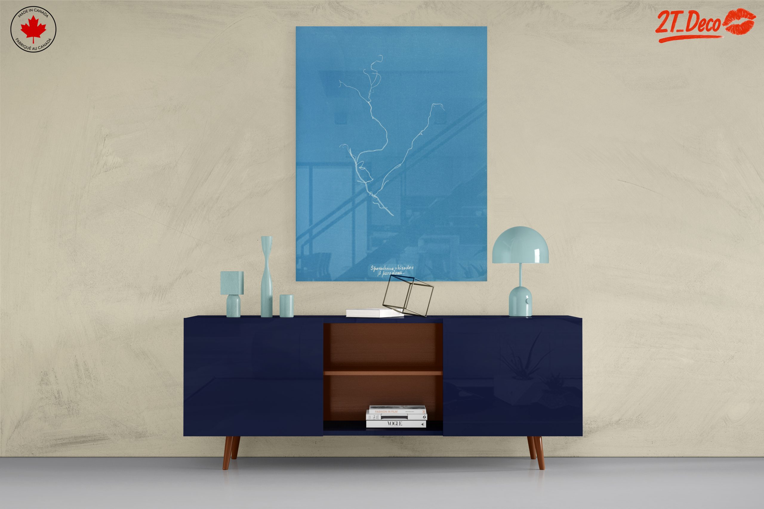 Minimalist Abstract Artwork in Blue - Image 8