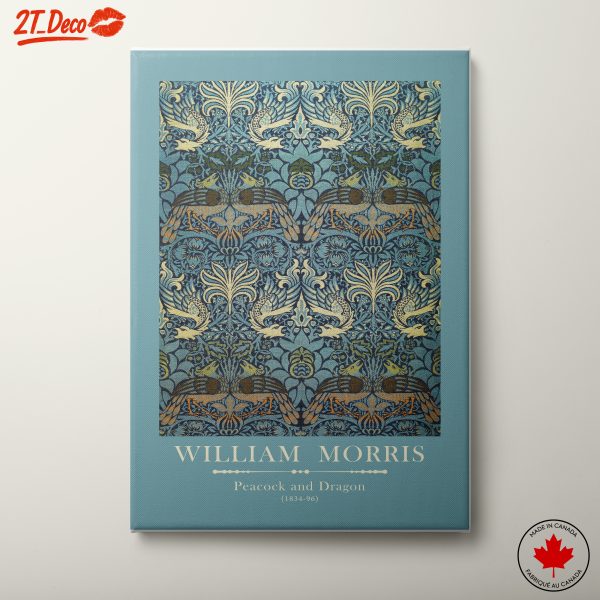 William Morris Peacock and Dragon Pattern Art