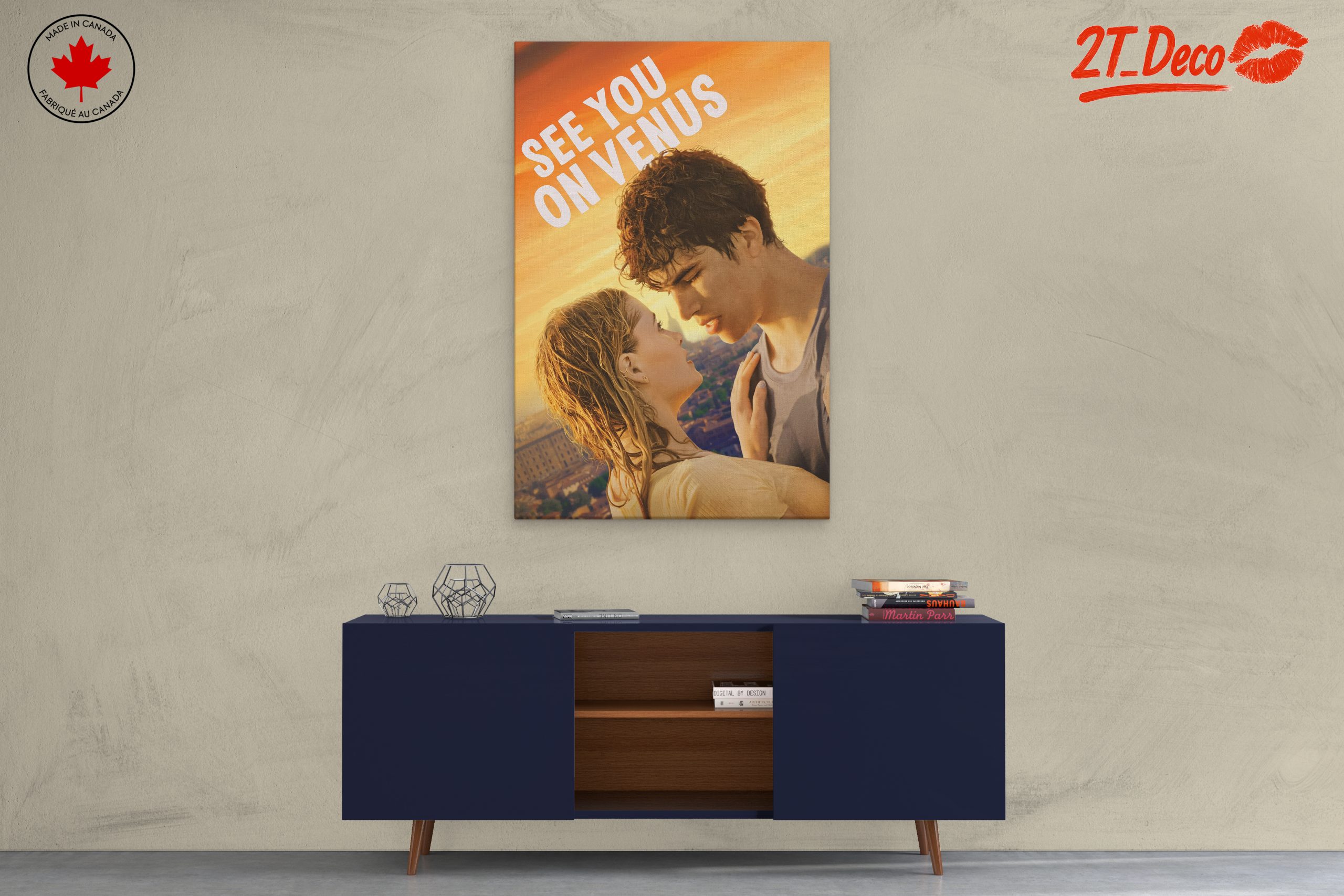 Romantic Sunset Encounter Art - Image 3