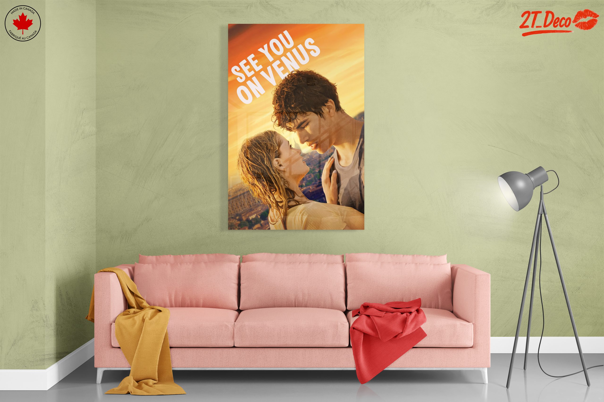 Romantic Sunset Encounter Art - Image 7