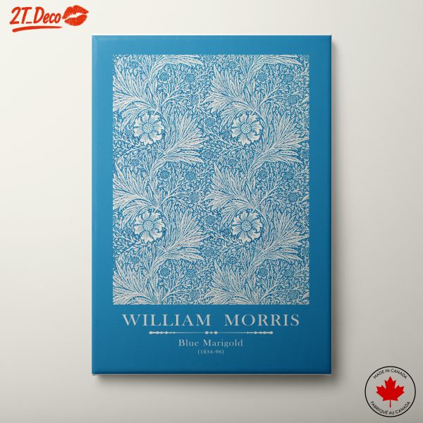 William Morris Blue Marigold Floral Design