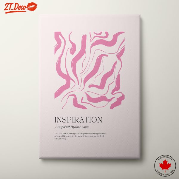 Abstract Inspiration with Pink Waves