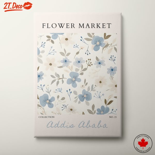 Flower Market Art Featuring Delicate Blooms