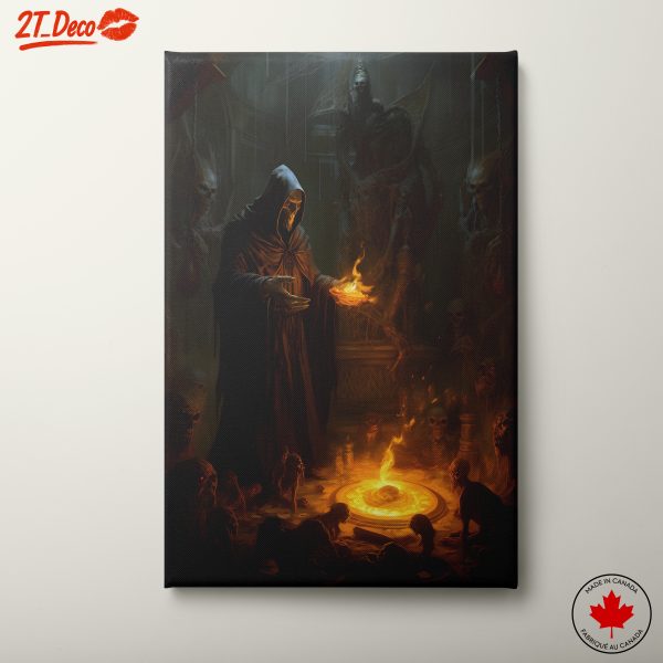 Mysterious Dark Fantasy Ritual Artwork