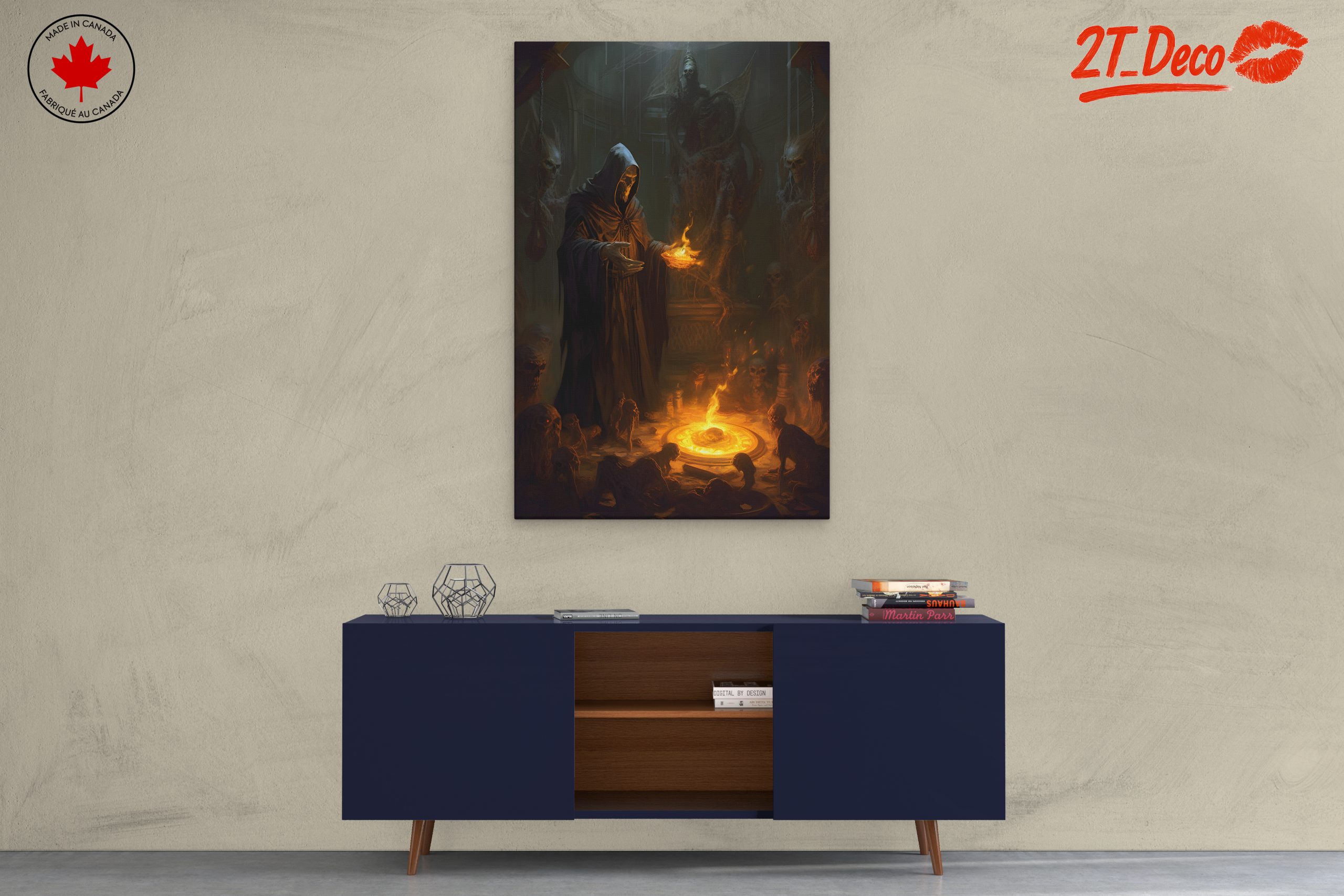 Mysterious Dark Fantasy Ritual Artwork - Image 3