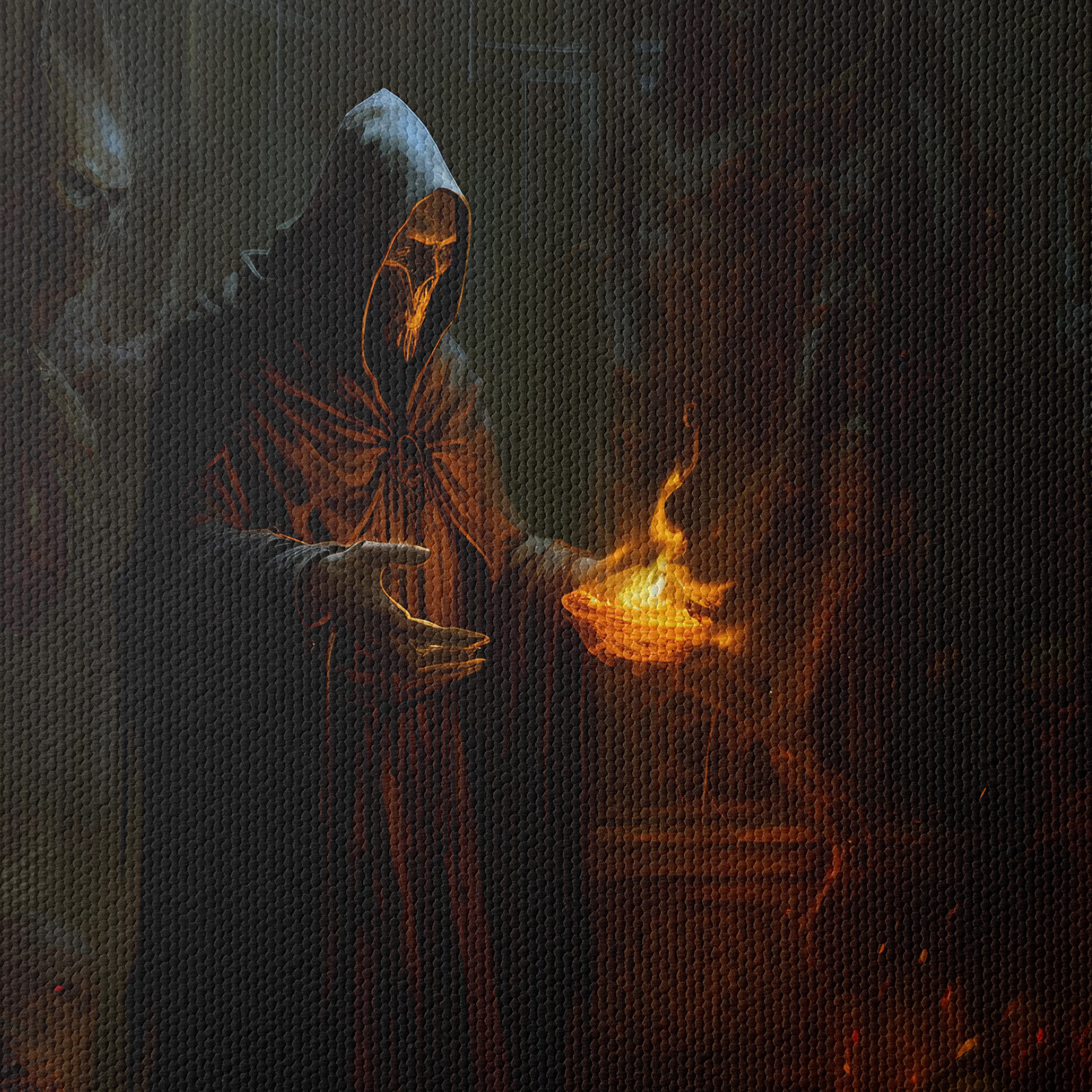Mysterious Dark Fantasy Ritual Artwork - Image 4