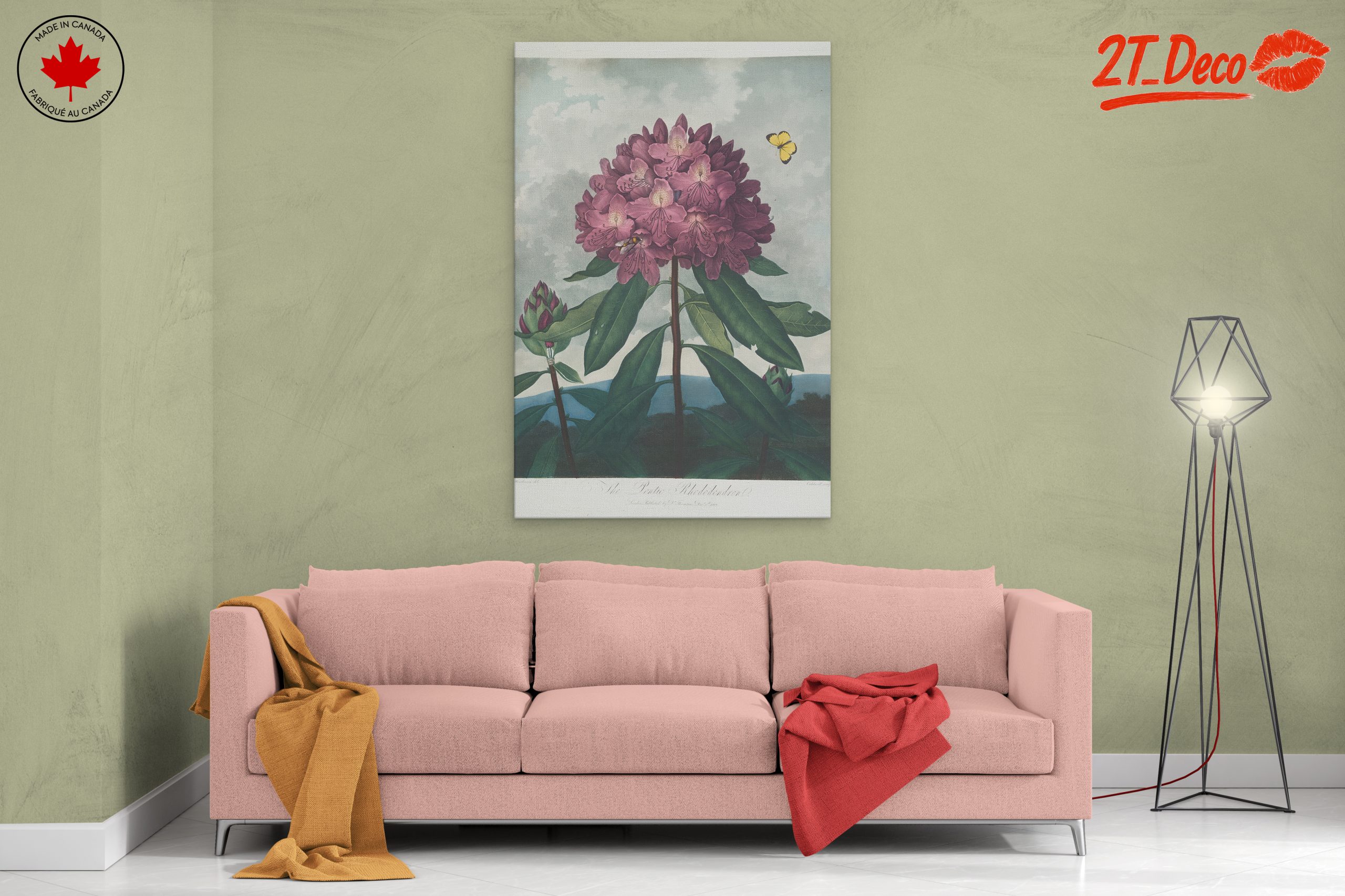 Vibrant Rhododendron Floral Art - Image 2