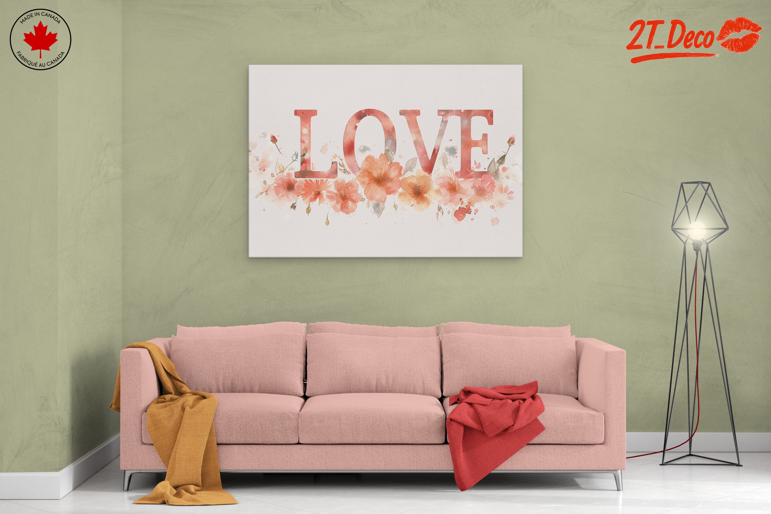 Love Floral Art for Romantic Decor - Image 2