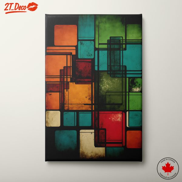Colorful Abstract Geometric Art for Modern Spaces