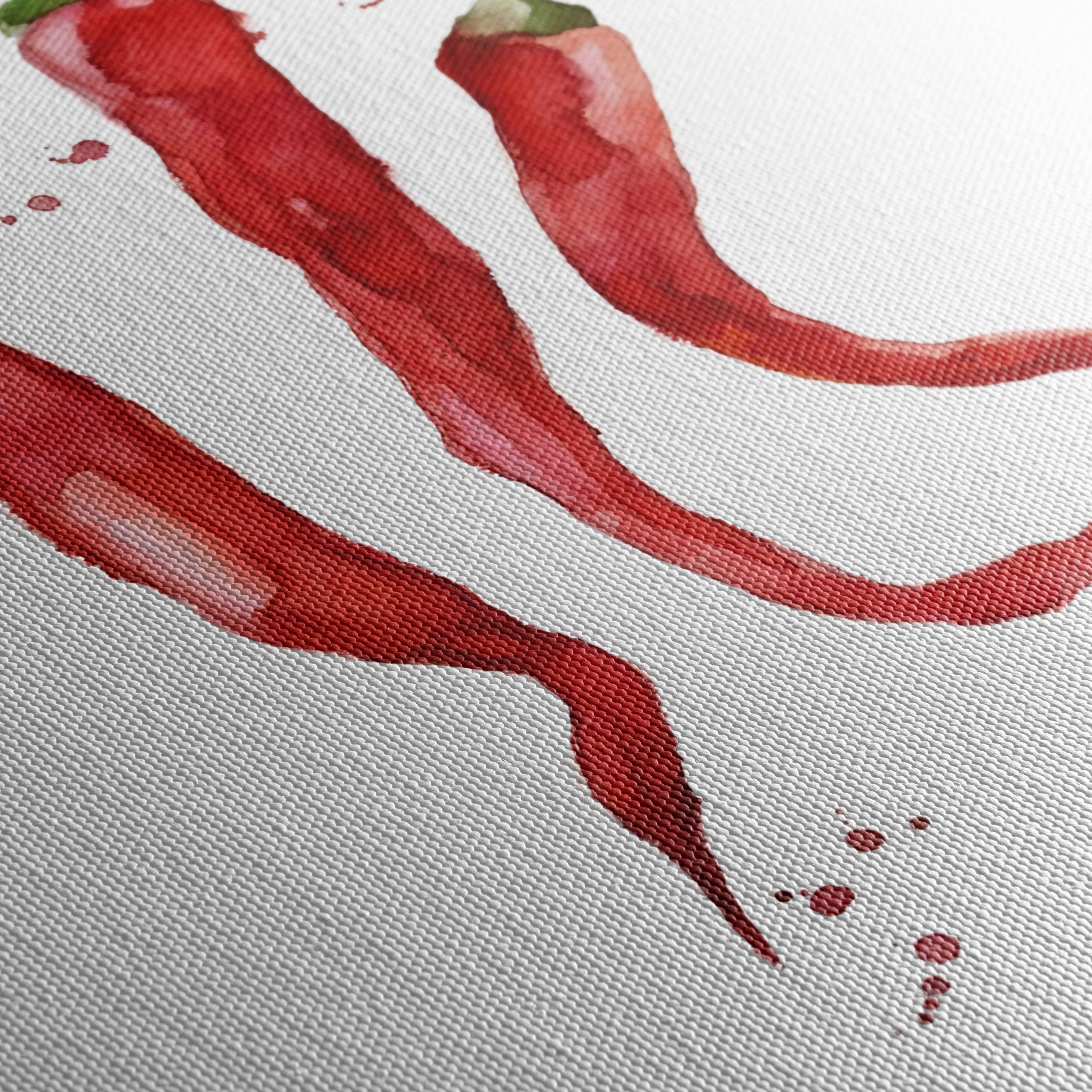 Watercolor Abstract Chili Pepper Art - Image 5
