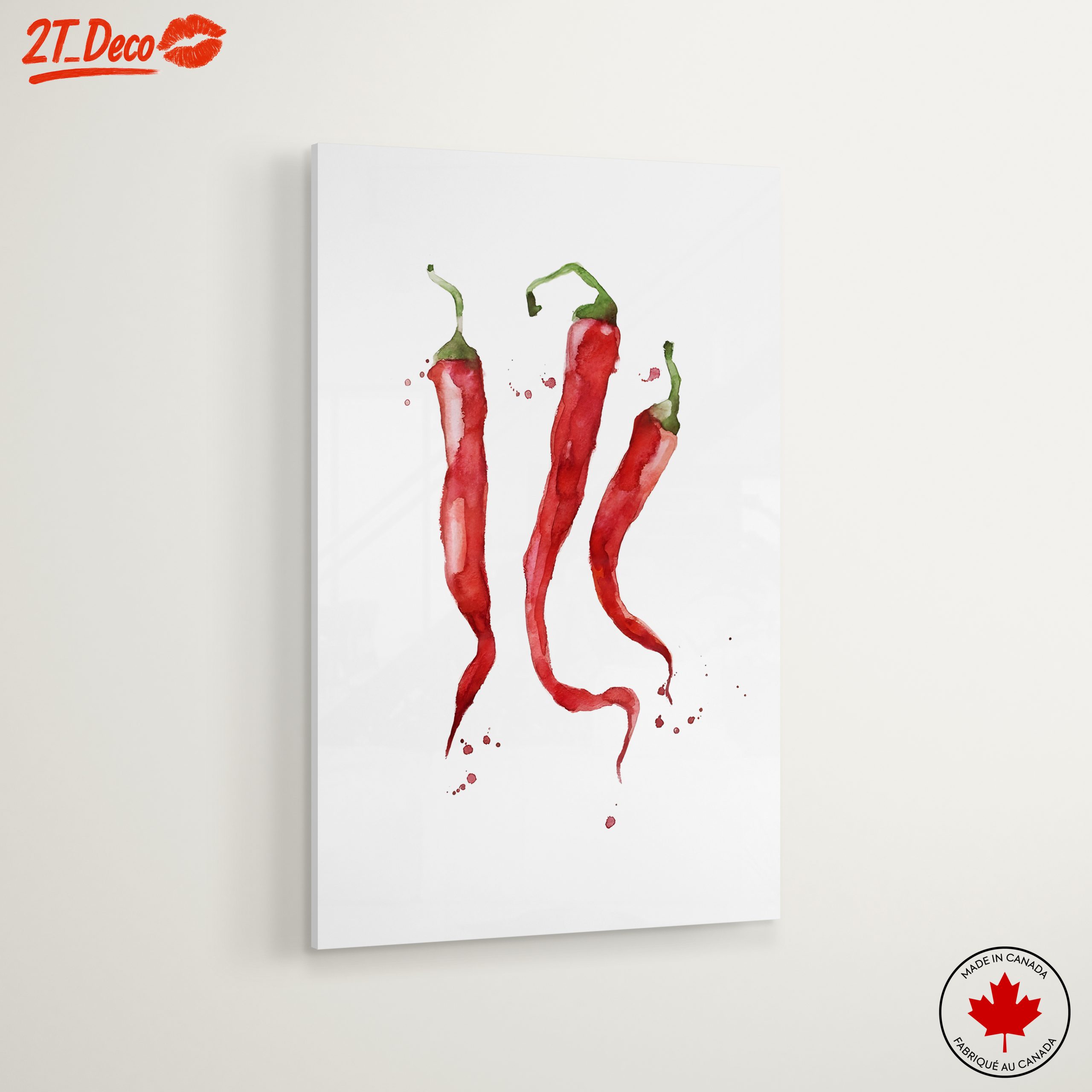 Watercolor Abstract Chili Pepper Art - Image 6