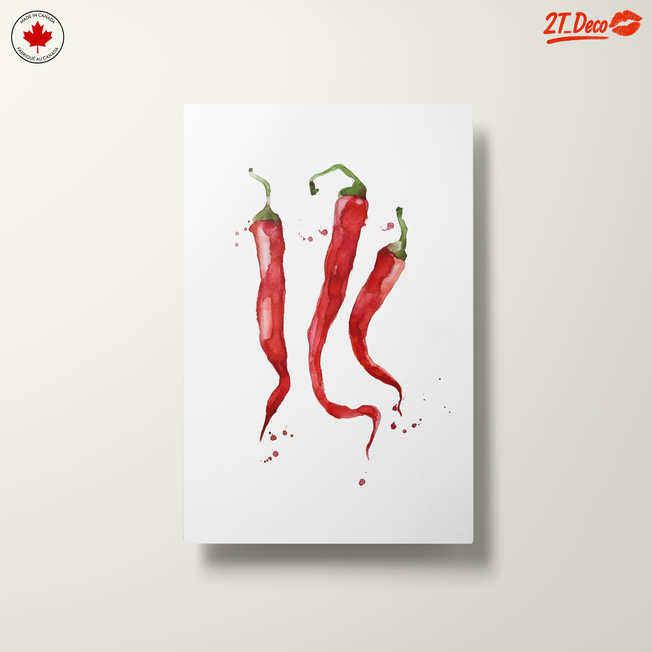 Watercolor Abstract Chili Pepper Art - Image 10