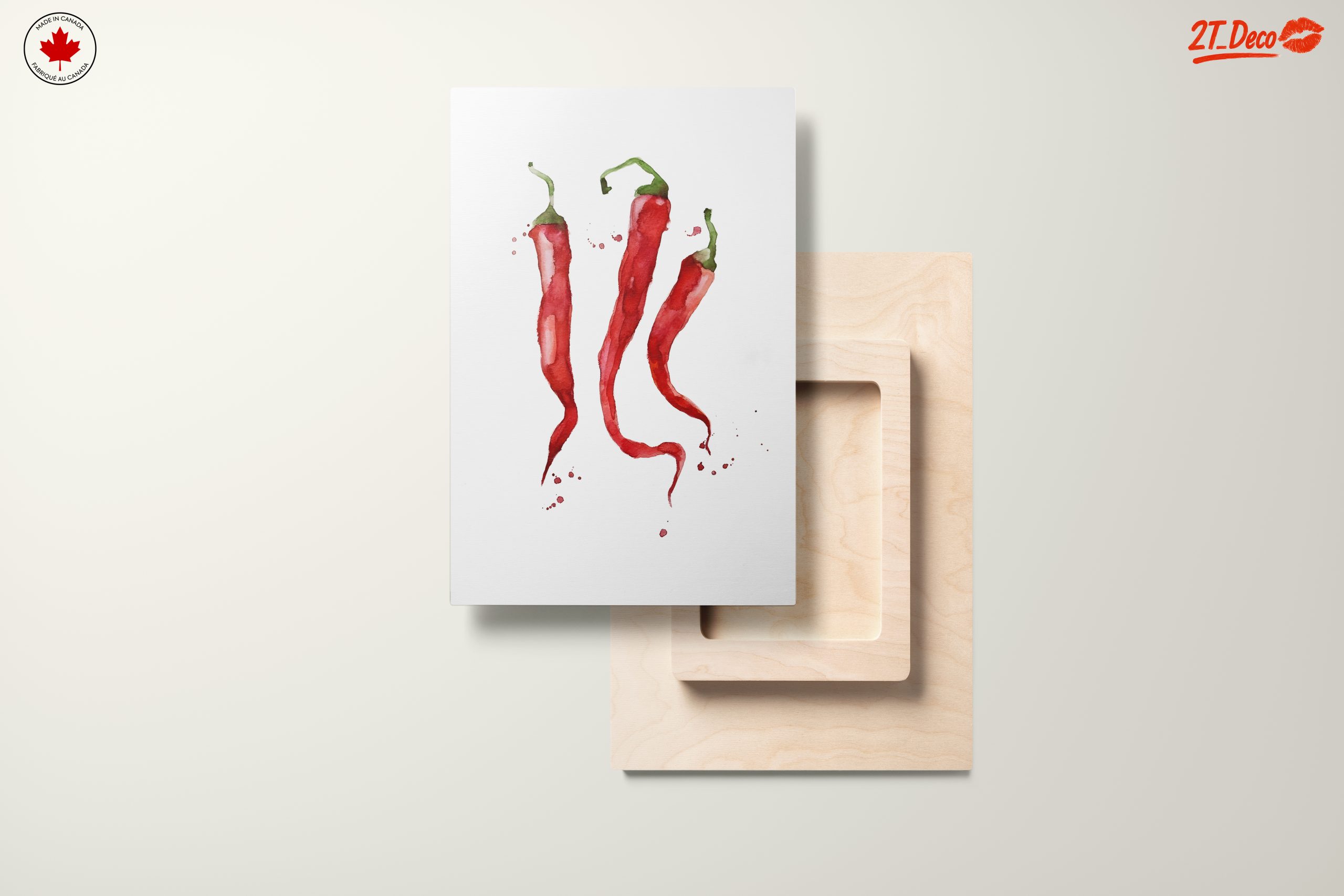 Watercolor Abstract Chili Pepper Art - Image 11