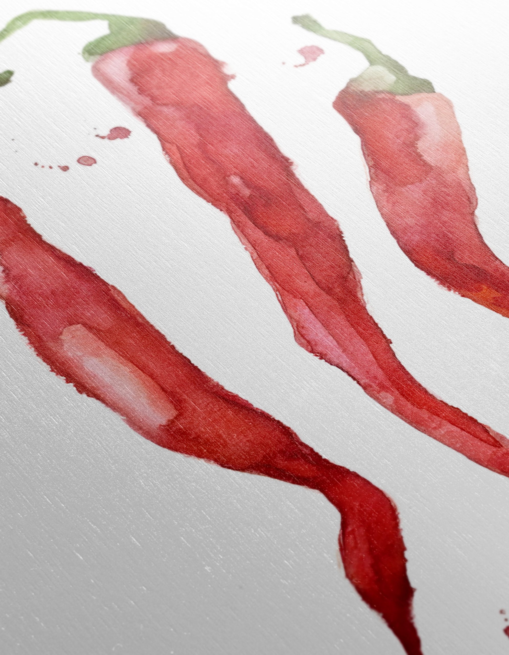 Watercolor Abstract Chili Pepper Art - Image 12