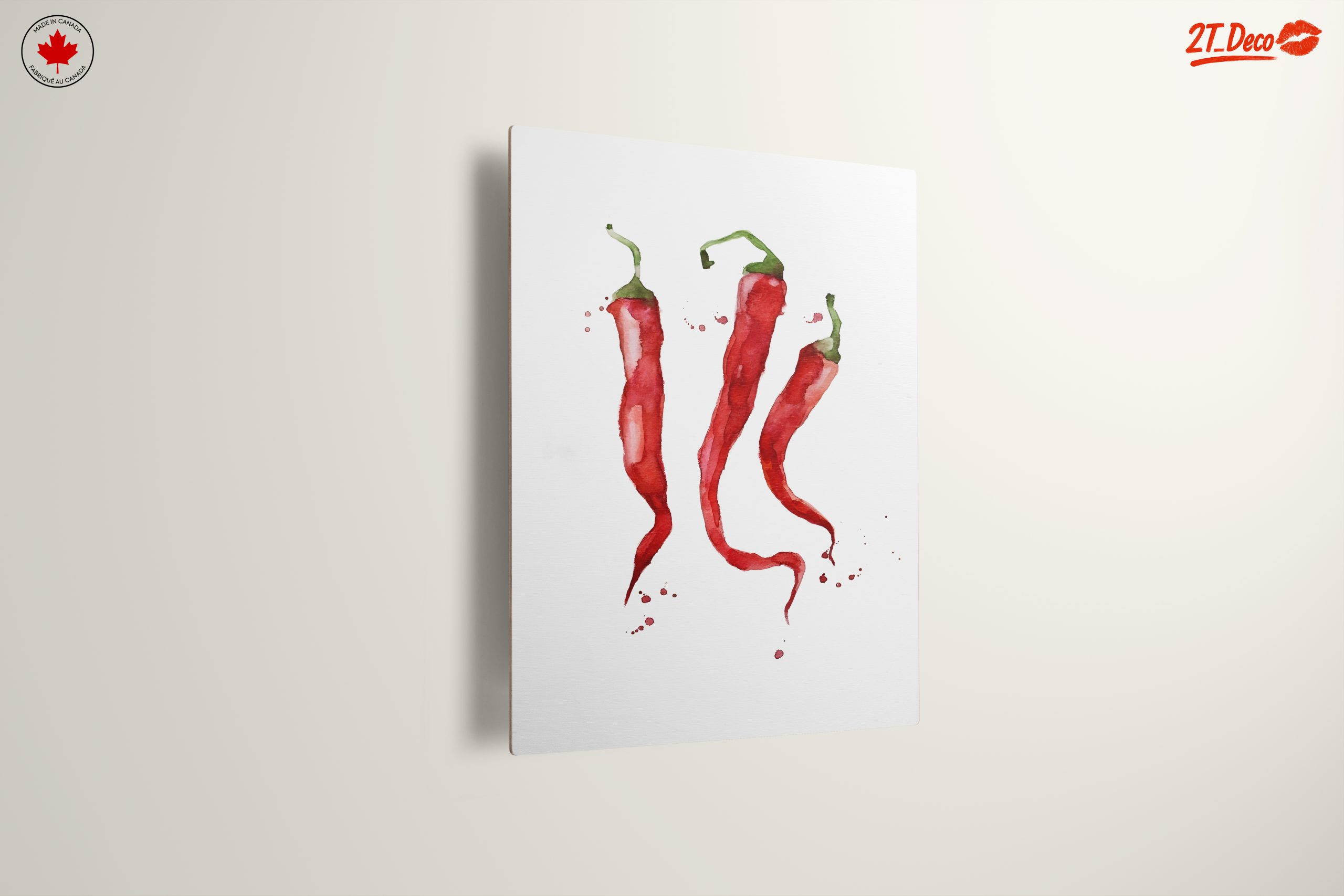 Watercolor Abstract Chili Pepper Art - Image 13