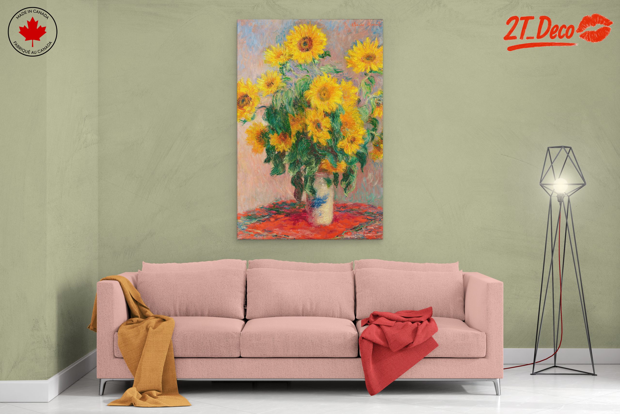 Vibrant Sunflower Bouquet Art - Image 2