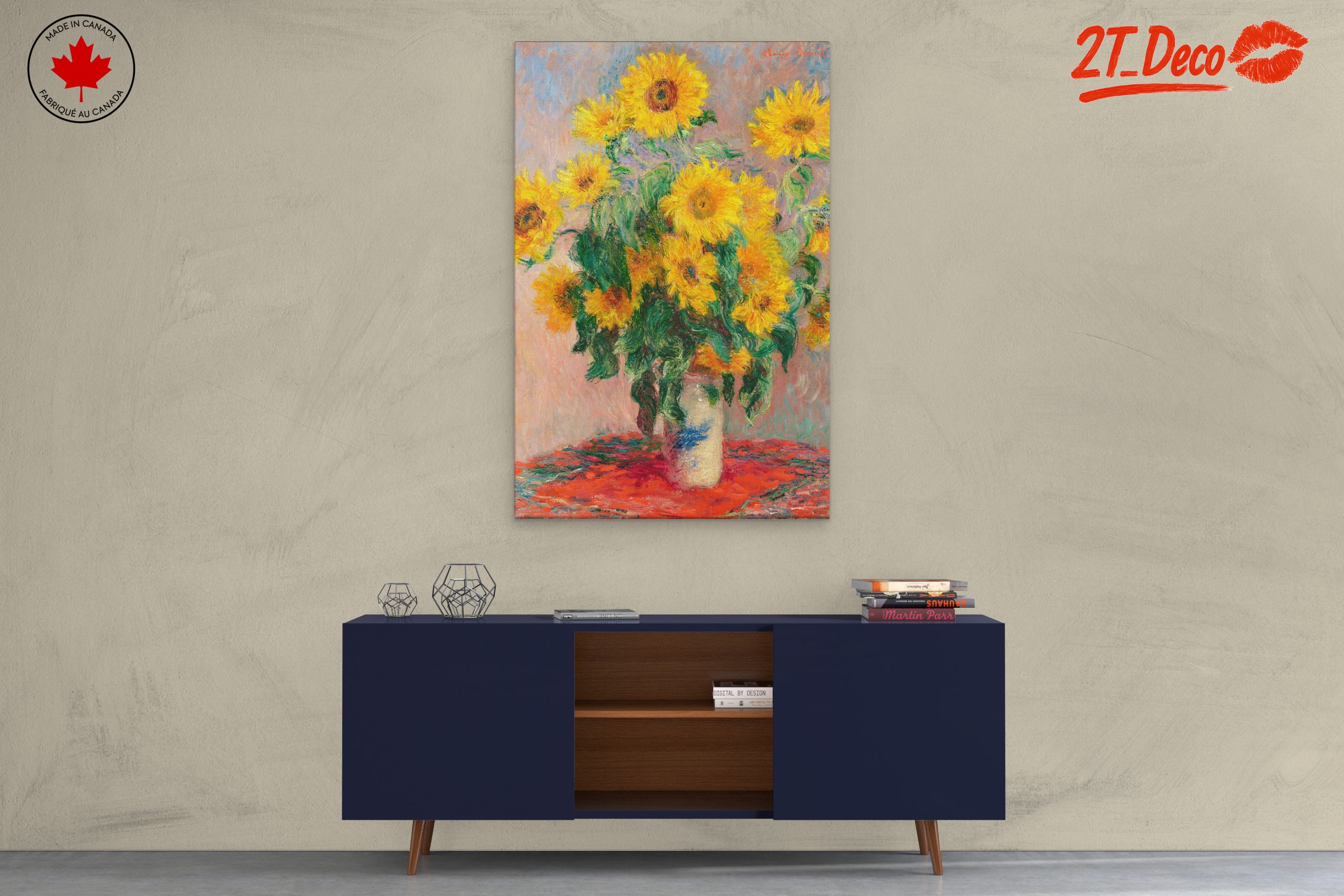 Vibrant Sunflower Bouquet Art - Image 3