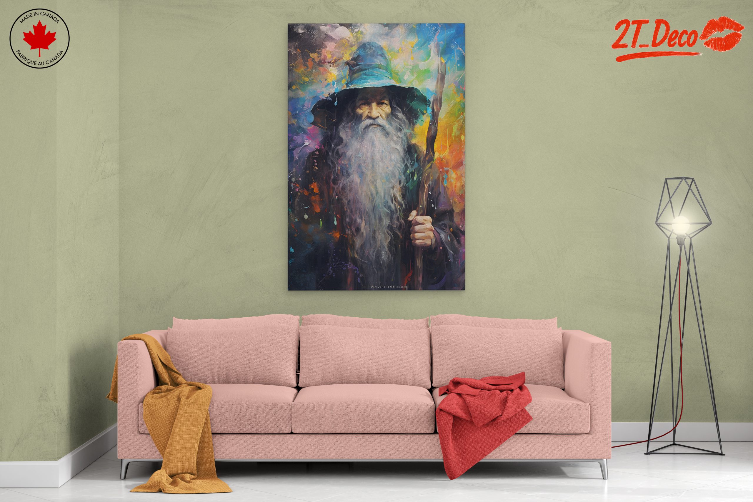 Enigmatic Wizard in Colorful Fantasy - Image 2