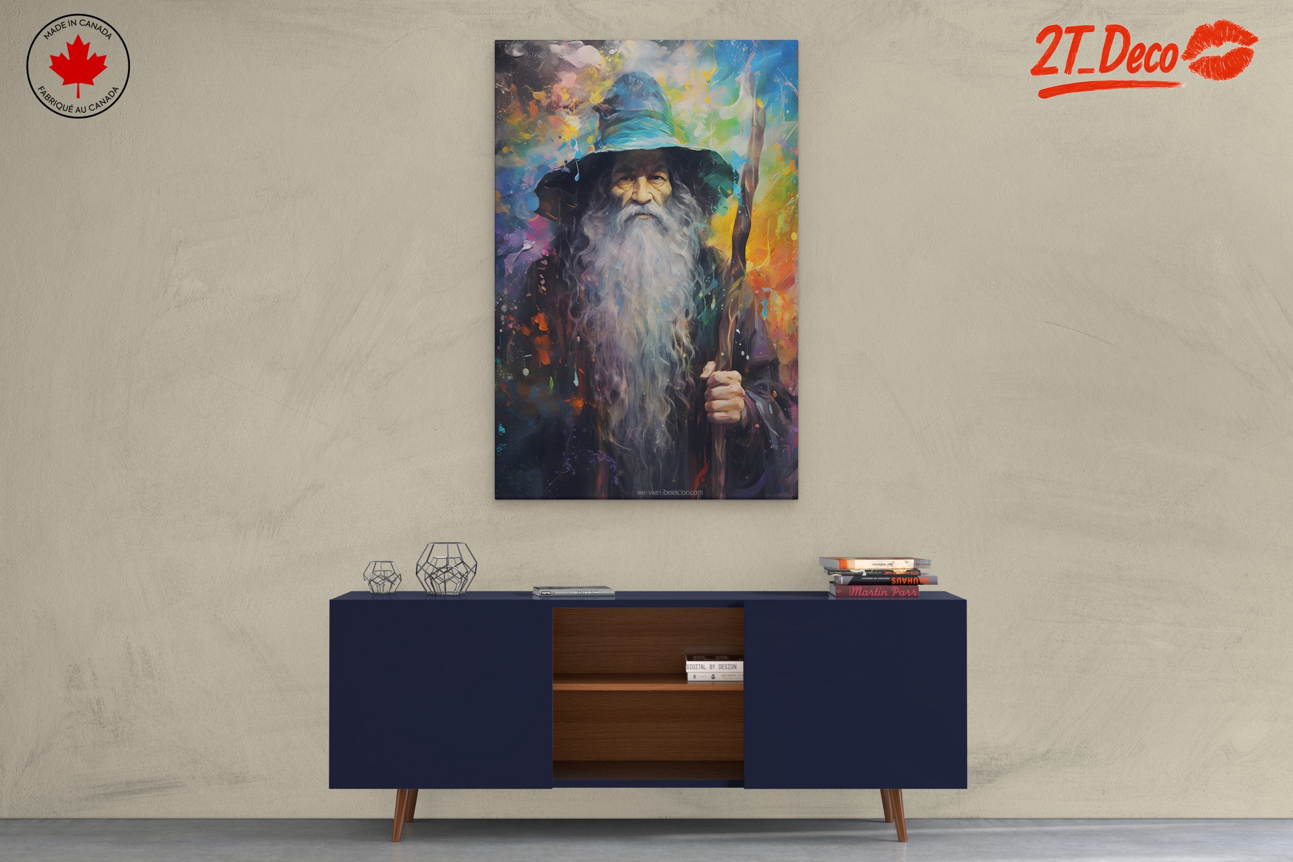 Enigmatic Wizard in Colorful Fantasy - Image 3