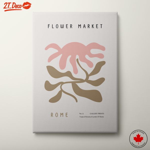 Flower Market Art Inspired by Rome
