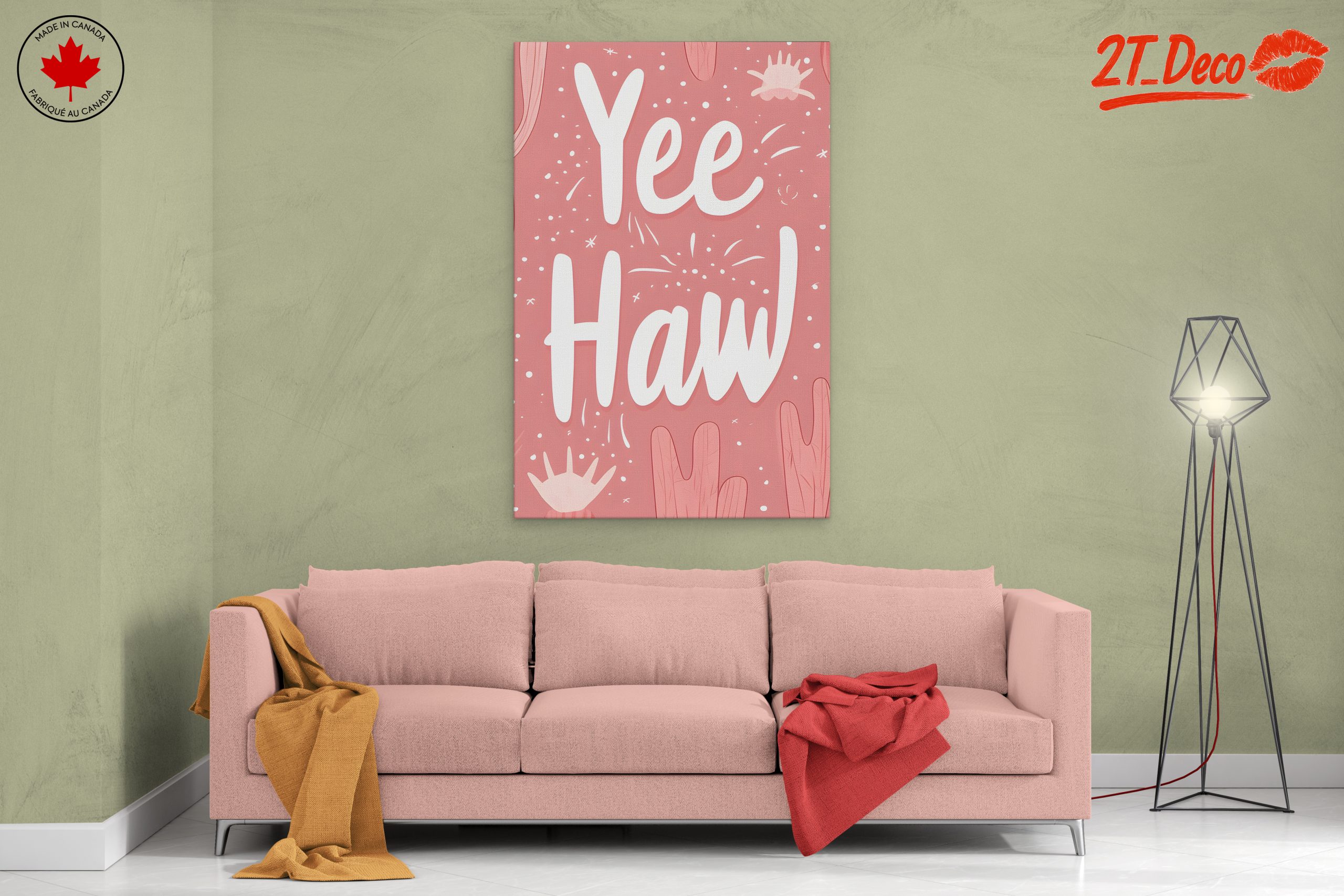 Yee Haw Positive Message Art - Image 2