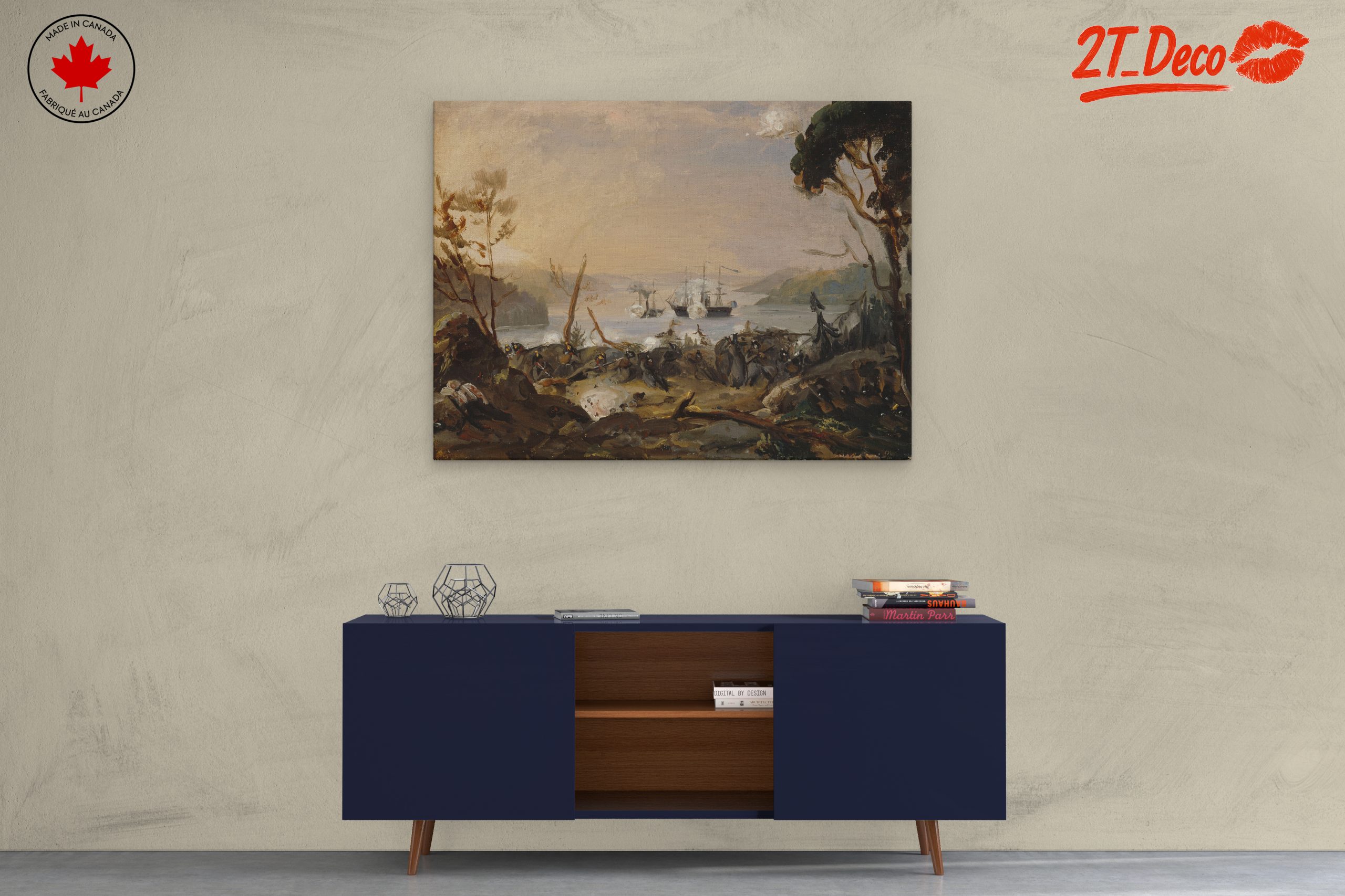 Dramatic Fantasy Scene with Ships and Characters - Image 3
