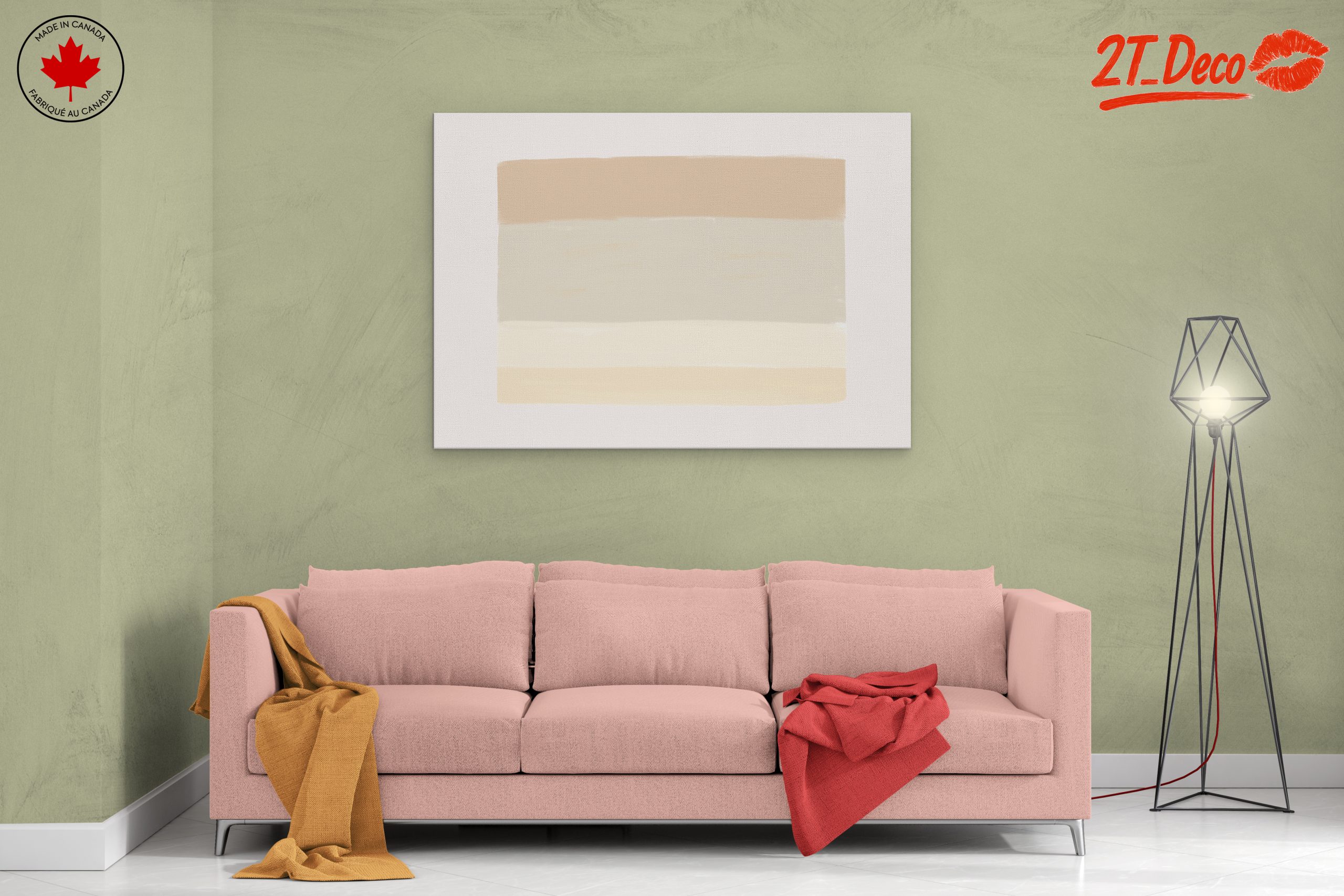 Soft Minimalist Color Block Art - Image 2