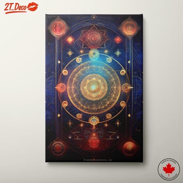 Intricate Cosmic Geometric Design Art