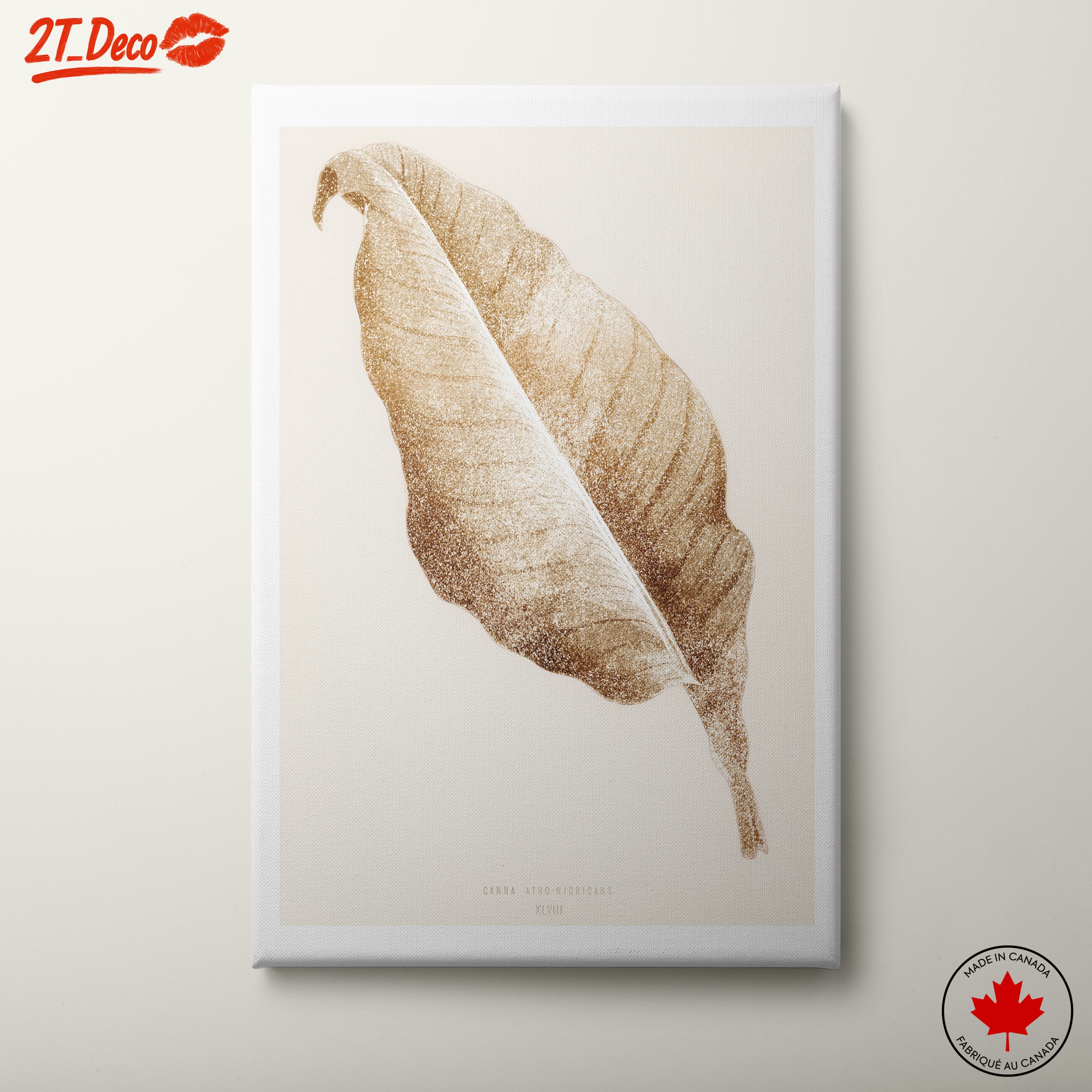 Golden Leaf Botanical Artwork
