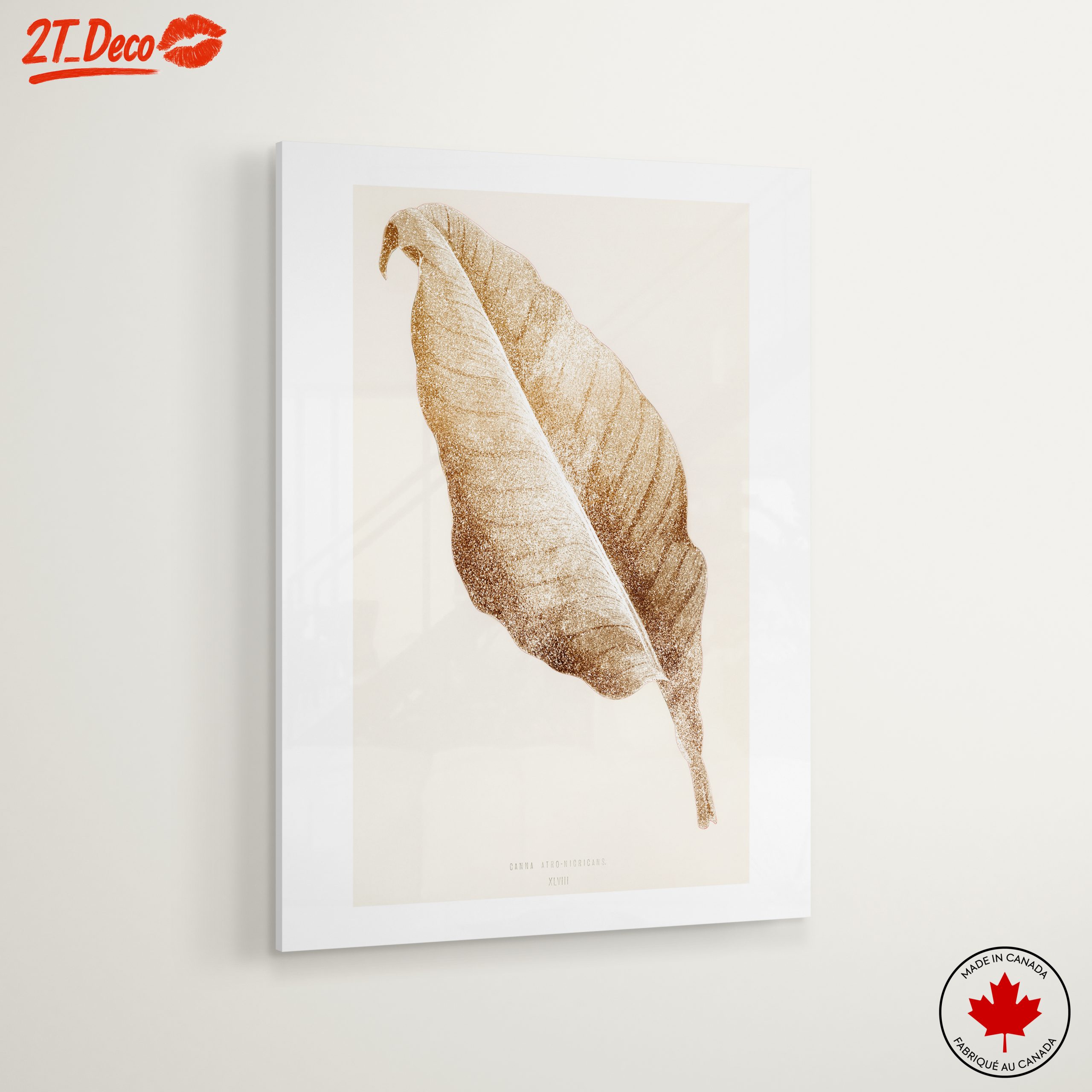 Golden Leaf Botanical Artwork - Image 6