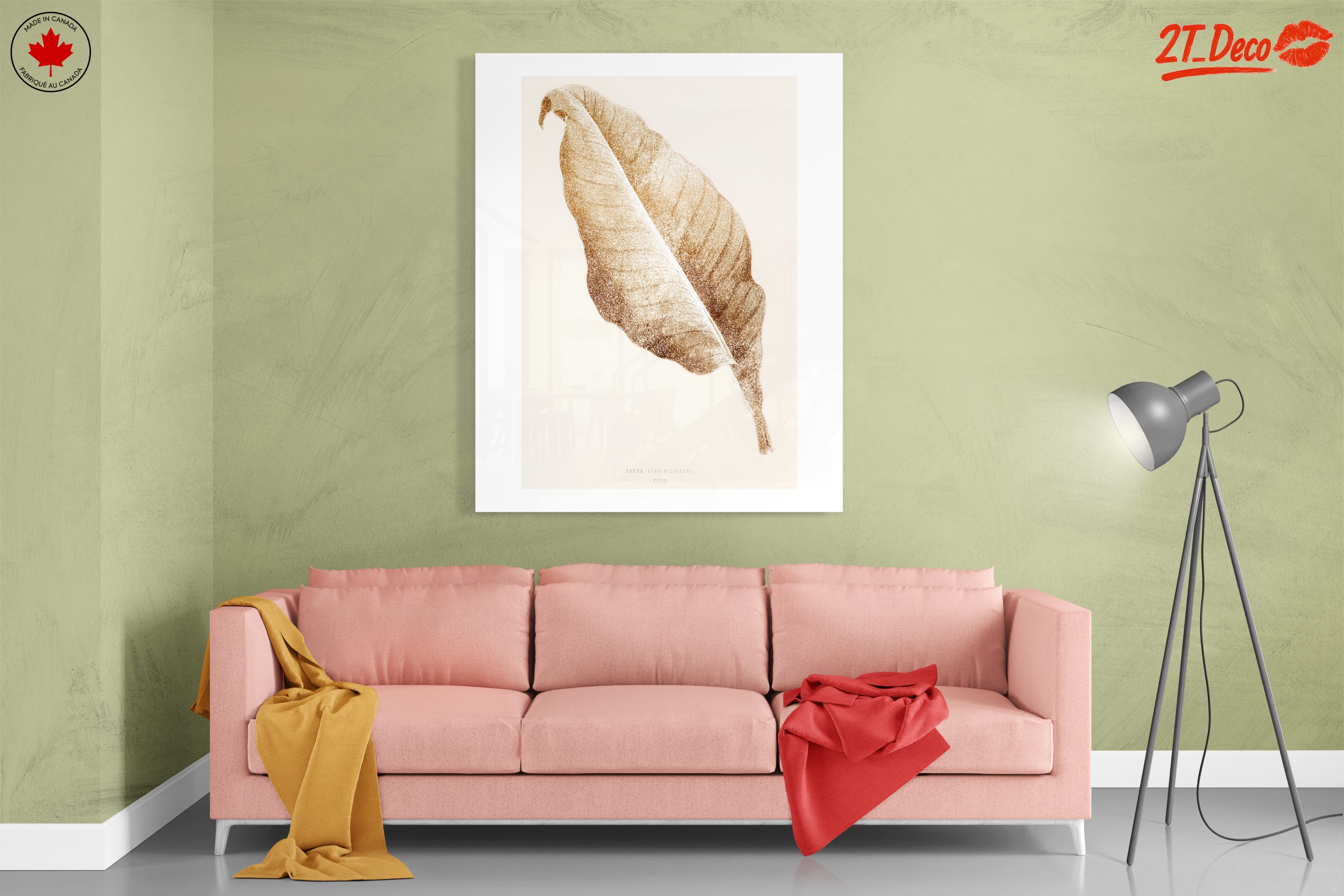 Golden Leaf Botanical Artwork - Image 7